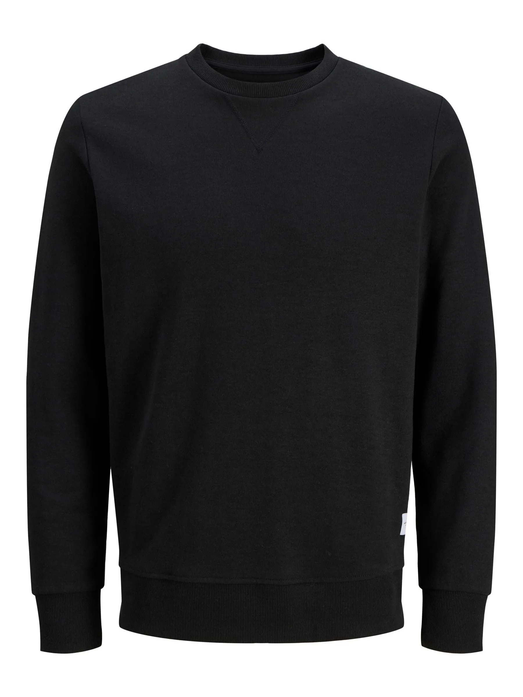 Jack & Jones JJEBASIC Men's Basic Long Sleeve Crew Neck Pullover Sweatshirt - Black, L - immagine 1