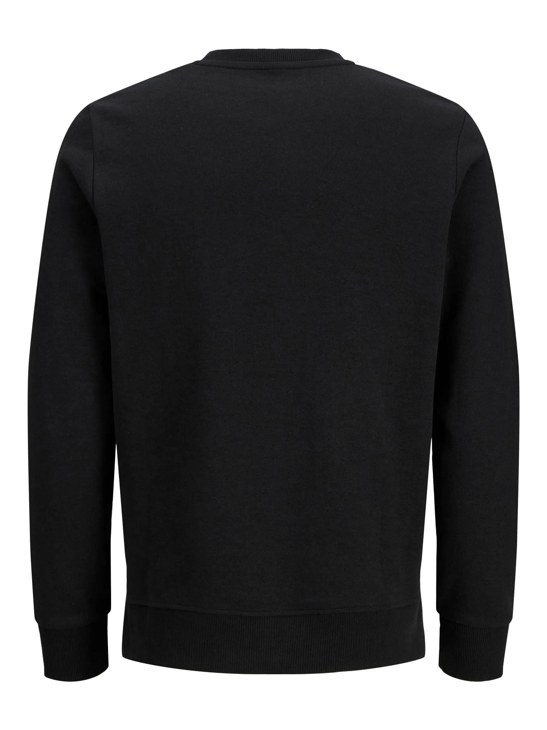 Jack & Jones JJEBASIC Men's Basic Long Sleeve Crew Neck Pullover Sweatshirt - Black, L - immagine 7
