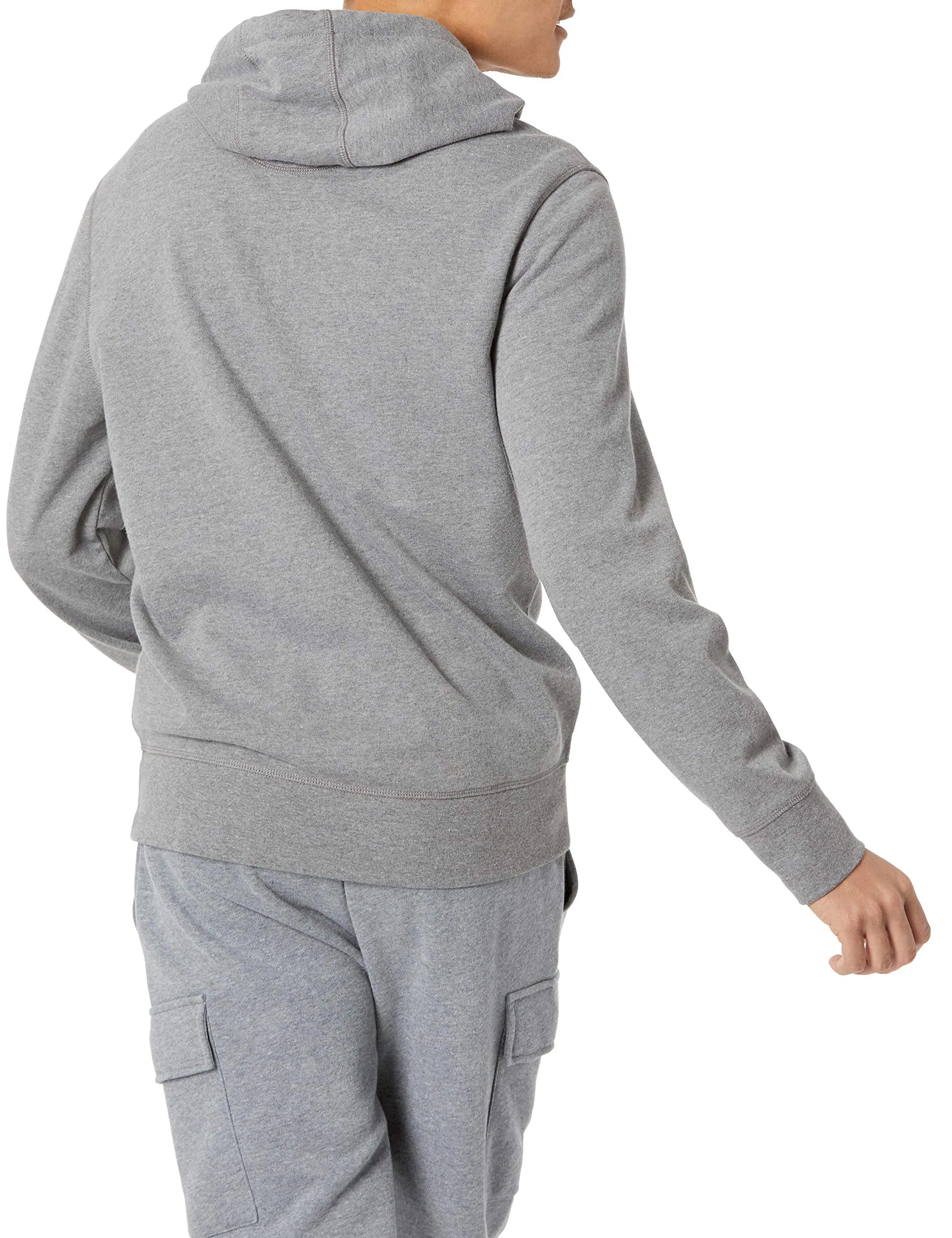 Amazon Essentials Giacca Leggera con Cappuccio e Zip Integrale Uomo, Carbone Puntinato, S - immagine 2