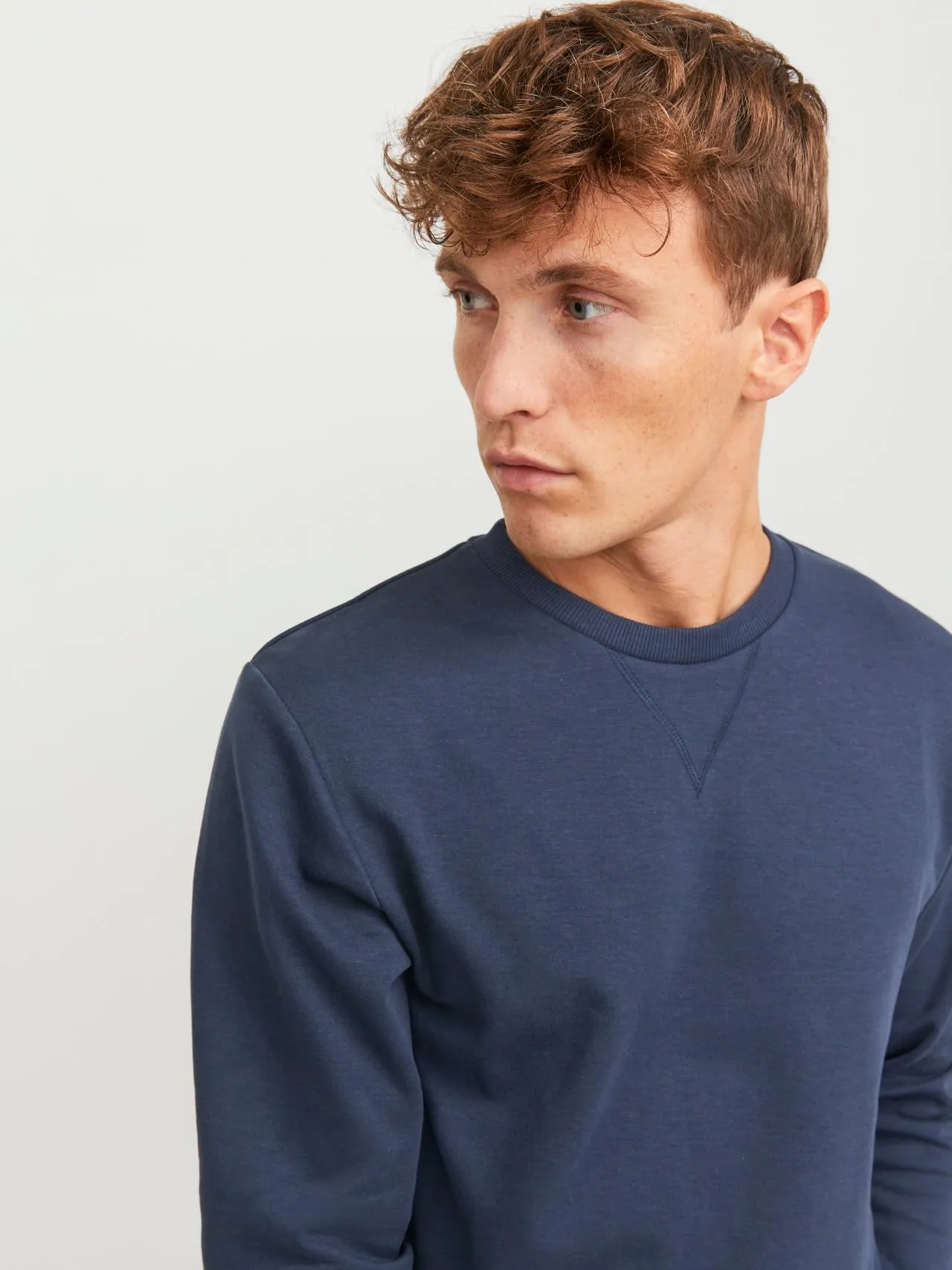 Jack & Jones Basic Girocollo Maglione Sportivo - Navy Blazer - S - immagine 7