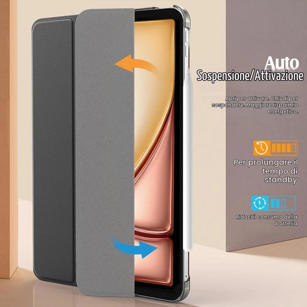 TiMOVO Cover per iPad Air 11" (M4/M3/M2) e iPad Air 10.9" (5a/4a Gen), Grigio Siderale - immagine 8