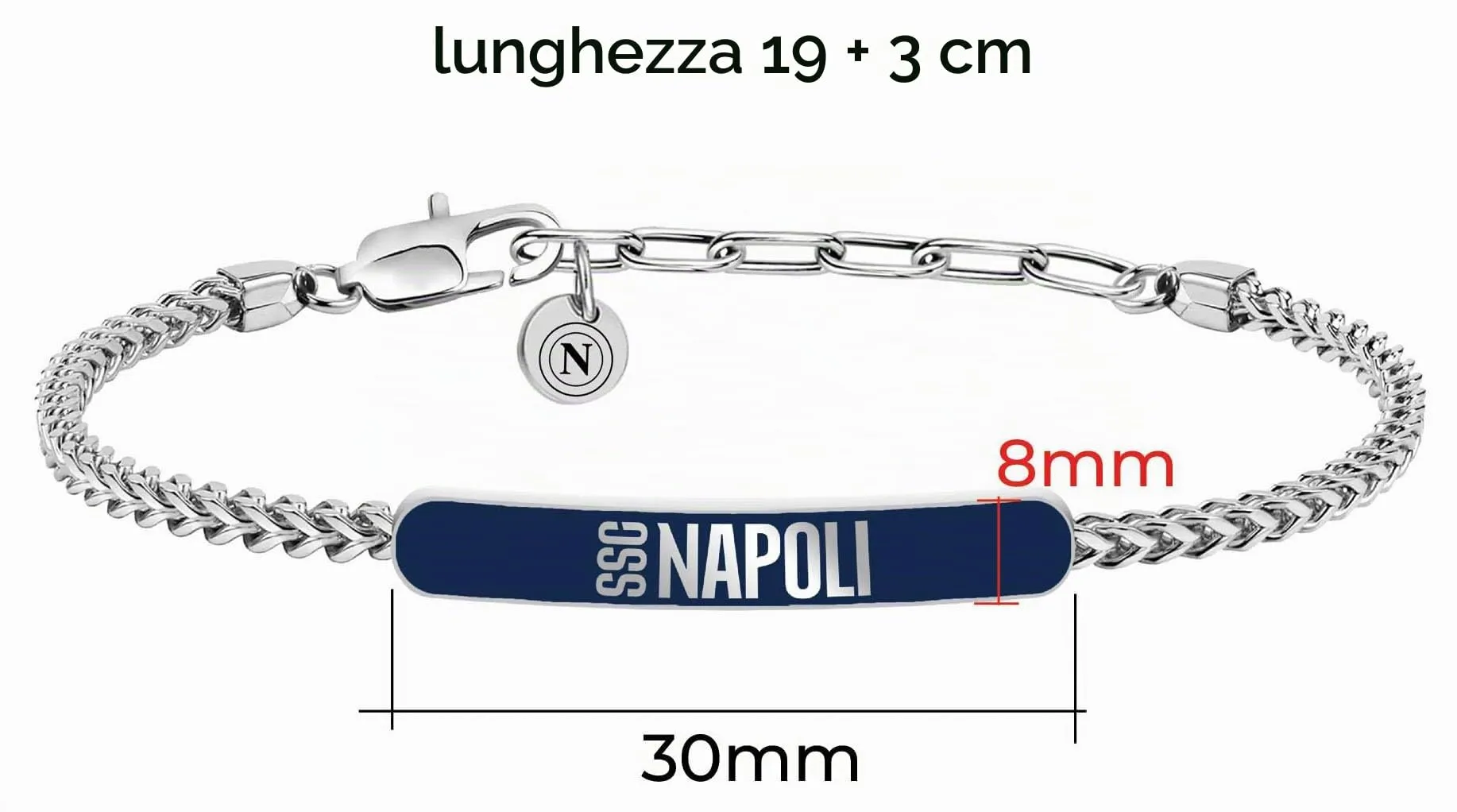 Clondo Bracciale SSC Napoli in Acciaio Blue Icon - immagine 4