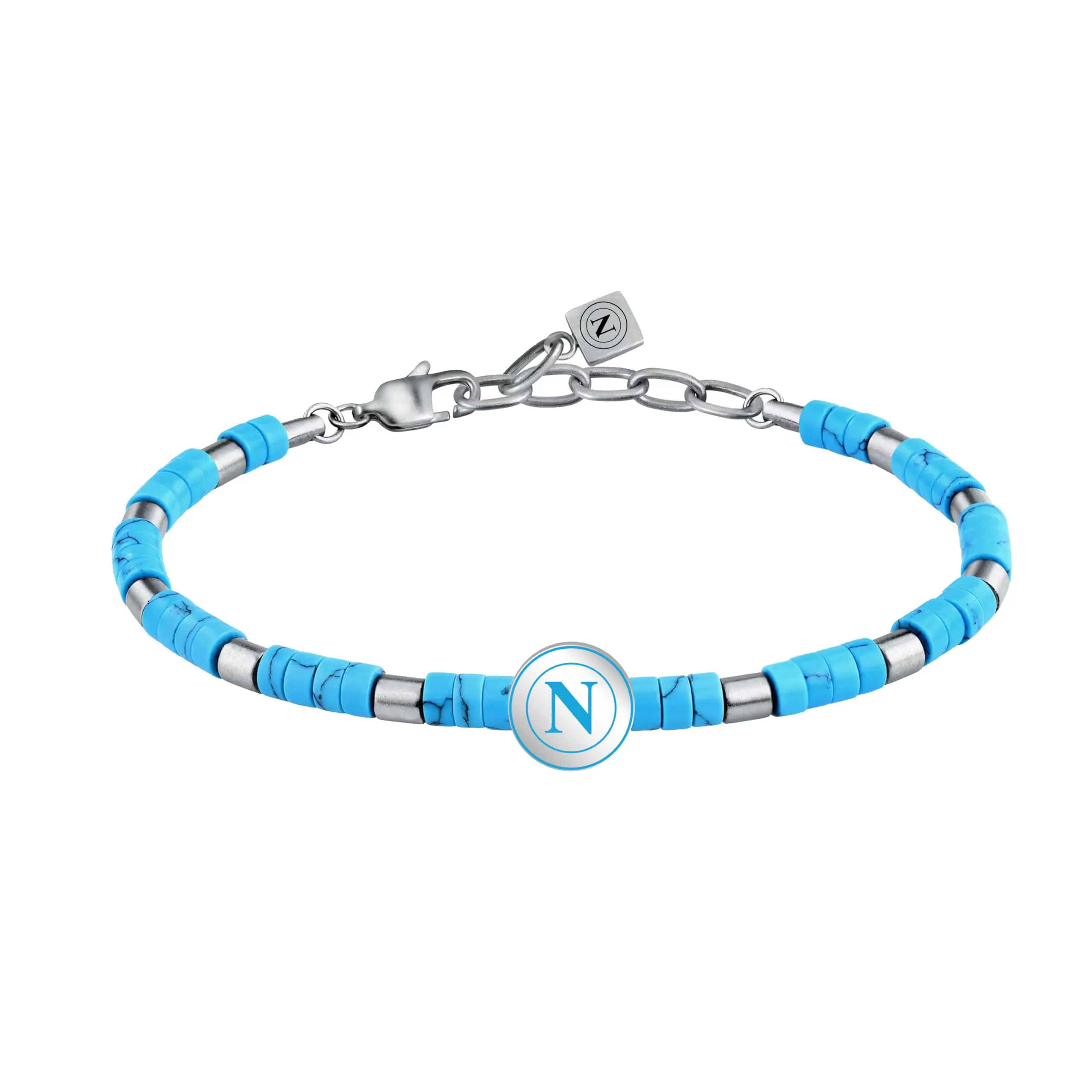Clondo Bracciale SSC Napoli in Acciaio Sky Beads - immagine 1
