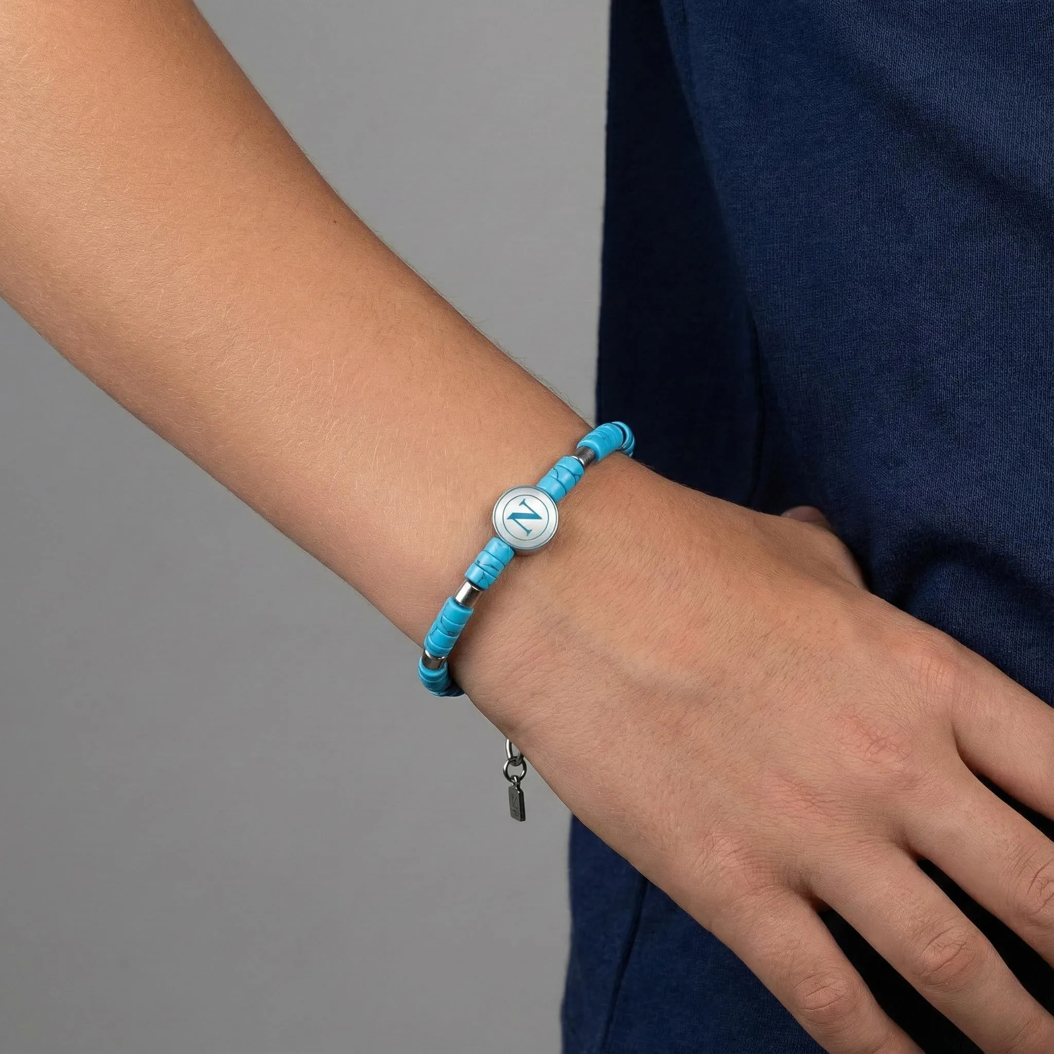 Clondo Bracciale SSC Napoli in Acciaio Sky Beads - immagine 2
