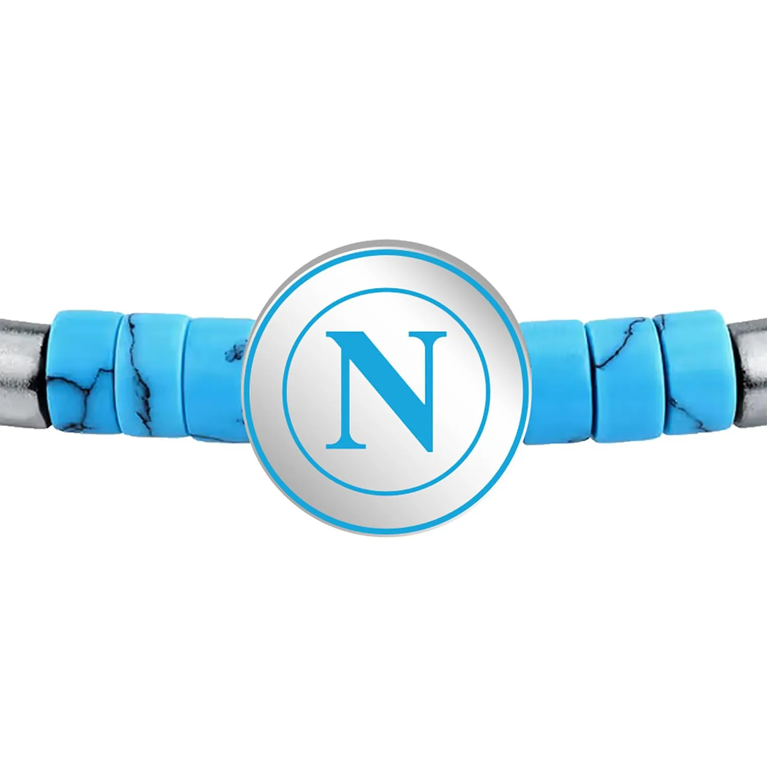 Clondo Bracciale SSC Napoli in Acciaio Sky Beads - immagine 3
