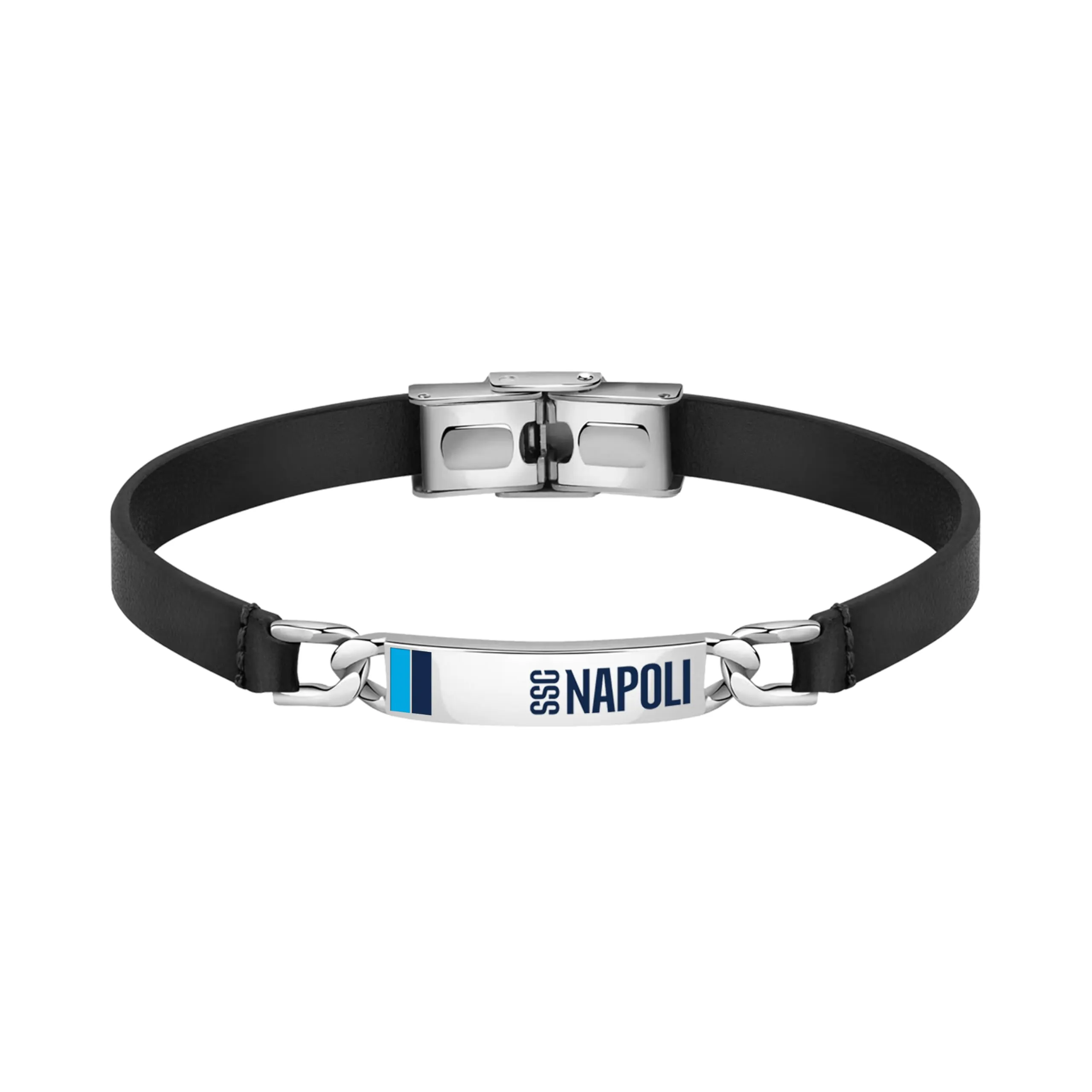 Clondo Bracciale SSC Napoli in Acciaio Leather Edition - immagine 1