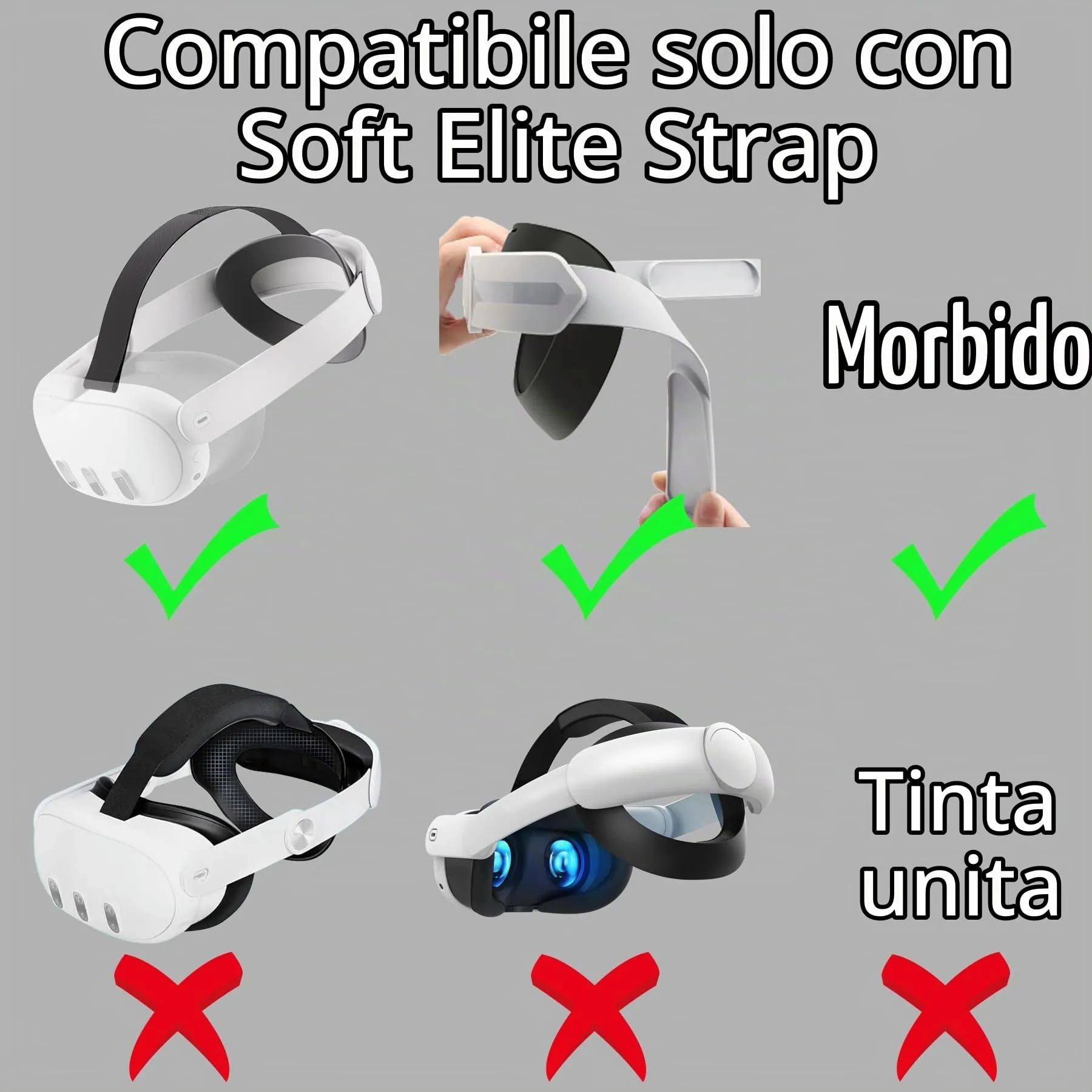 Aenllosi Custodia Rigida per Oculus Quest 2/Quest 3 Tutto in Uno Visore VR - immagine 2