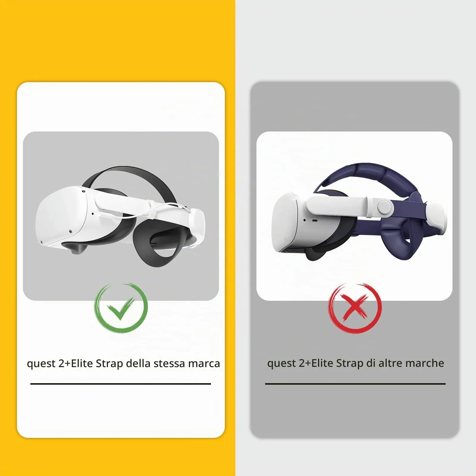 Aenllosi Custodia Rigida per Oculus Quest 2/Quest 3 Tutto in Uno Visore VR - immagine 6