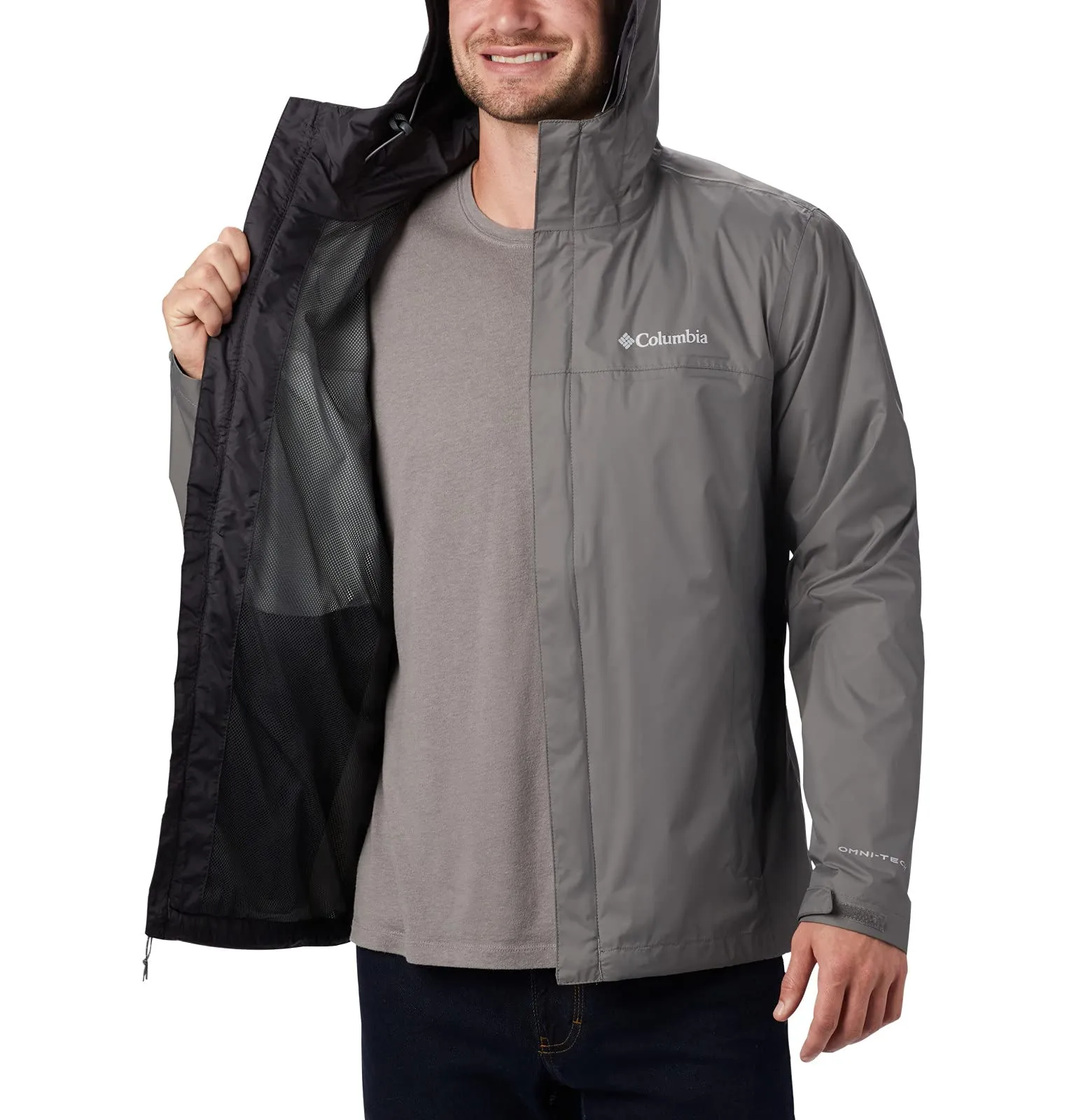 Columbia Men's Big & Tall Watertight II Jacket, City Grey, 5X Tall - immagine 5