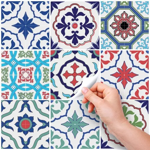 RE-COVERTILES Adesivi Piastrelle in PVC per Cucina e Bagno, 10 Pezzi 20x20 cm, PS00036 - immagine 2