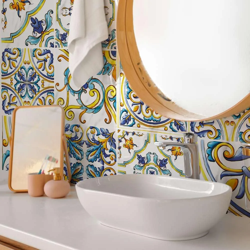 RE-COVERTILES Adesivi Piastrelle in PVC per Cucina e Bagno, 12 Pezzi 15x15 cm, PS00079 - immagine 4