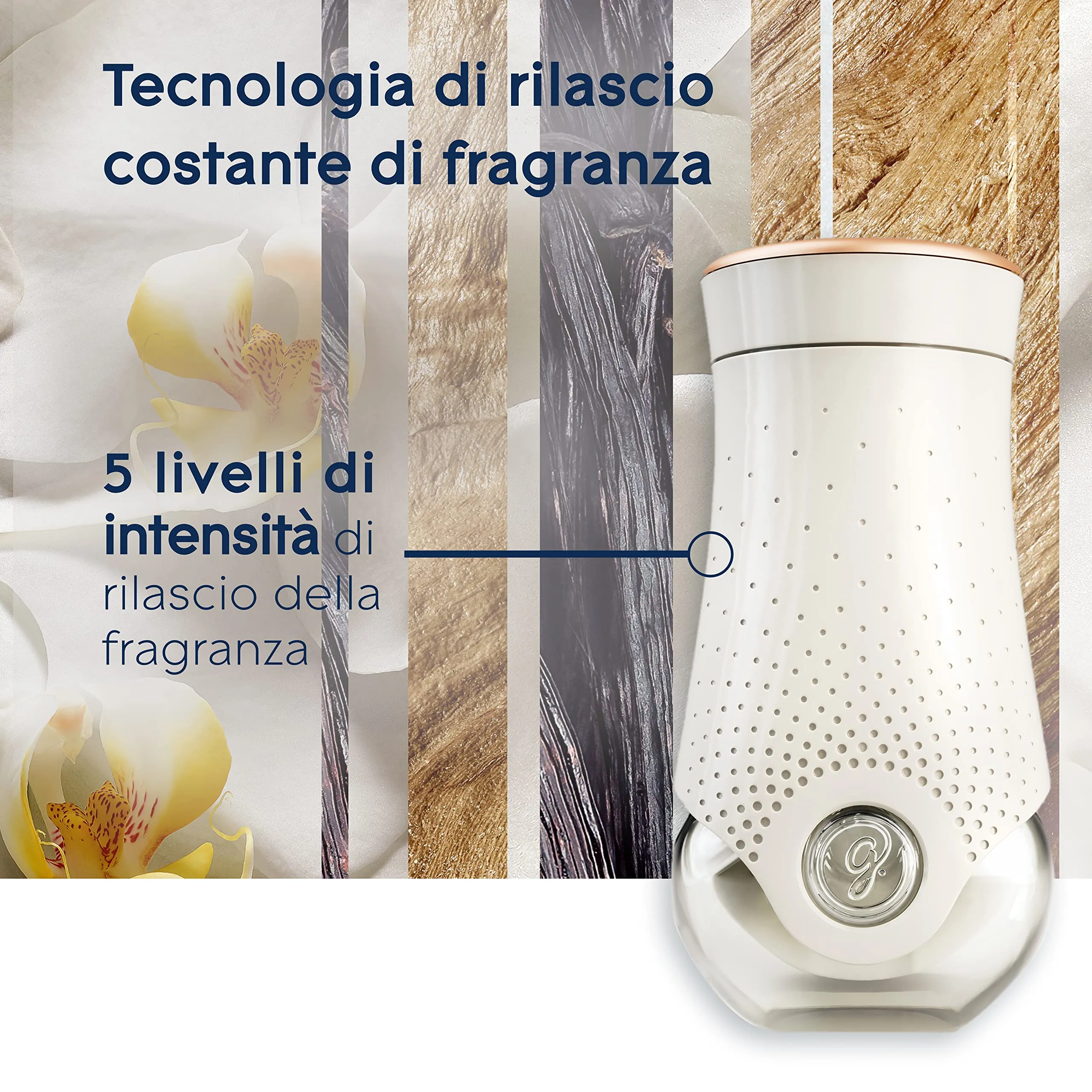 Glade Liquido Elettrico Profumatore per Ambienti con Olii Essenziali, Romantic Vanilla Blossom, 1 Diffusore e 3 Ricariche - immagine 5