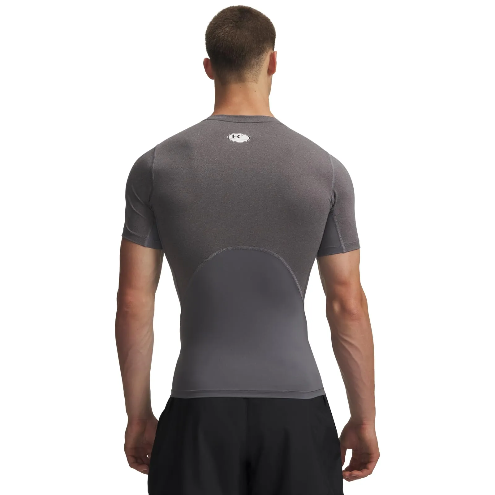 Under Armour Men's Heatgear Compression Shirt - Carbon Heather/Black - XXL - immagine 9
