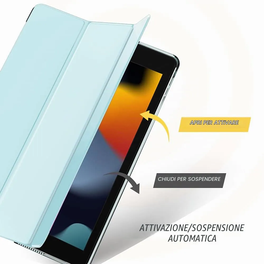 MoKo Cover for iPad 9th/8th/7th Gen 10.2" (2021/2020/2019), Sky Blue - immagine 5