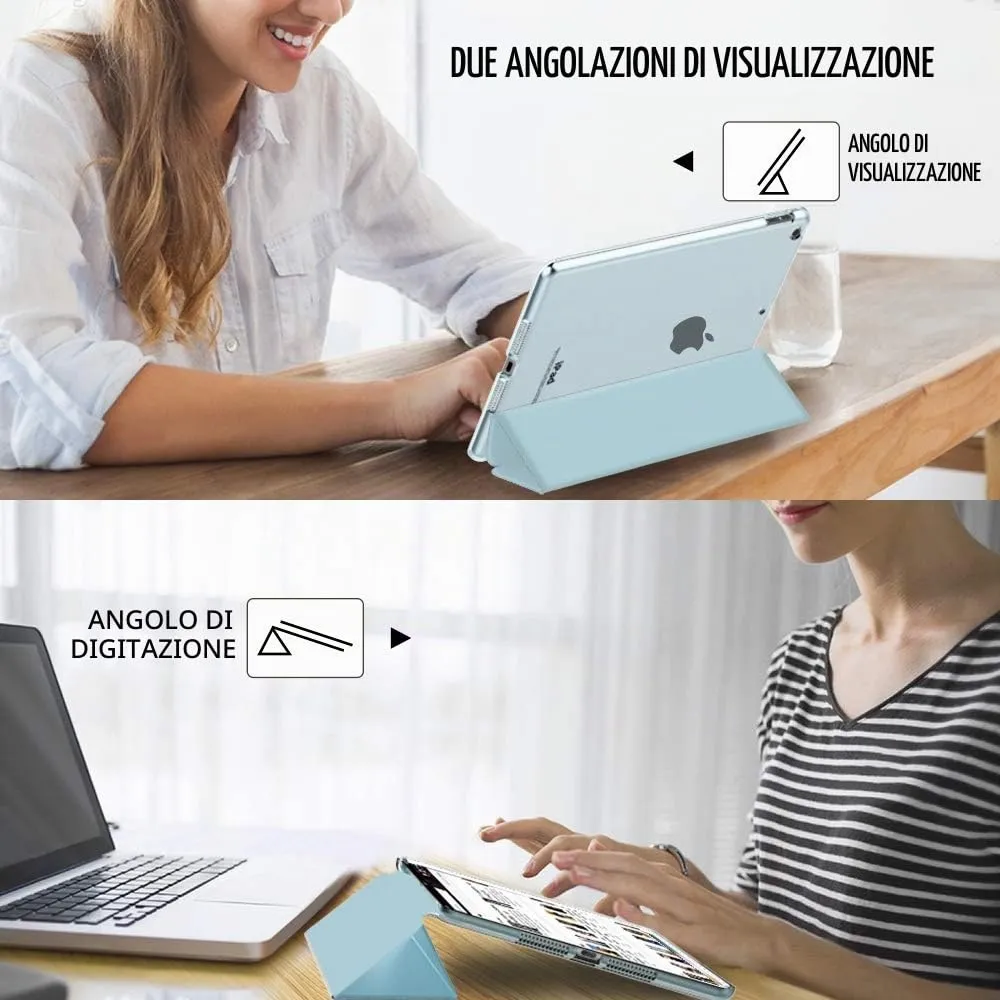 MoKo Cover for iPad 9th/8th/7th Gen 10.2" (2021/2020/2019), Sky Blue - immagine 6