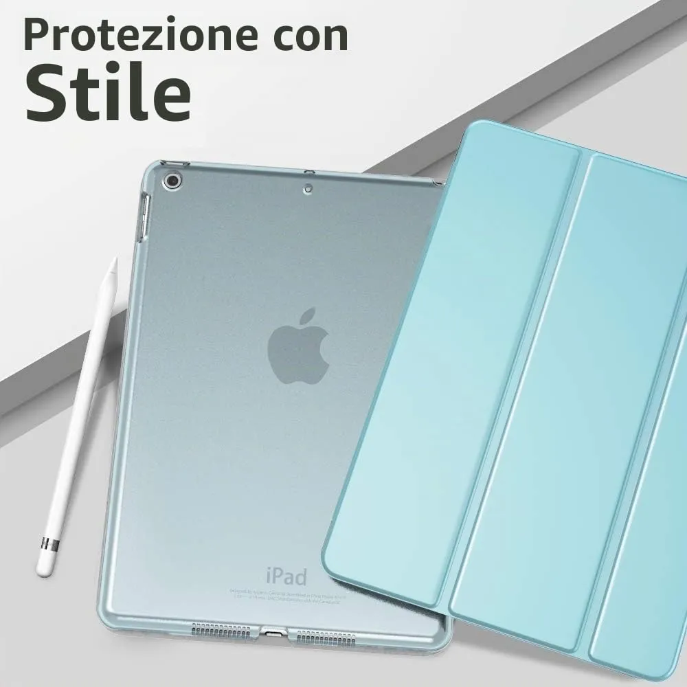 MoKo Cover for iPad 9th/8th/7th Gen 10.2" (2021/2020/2019), Sky Blue - immagine 9