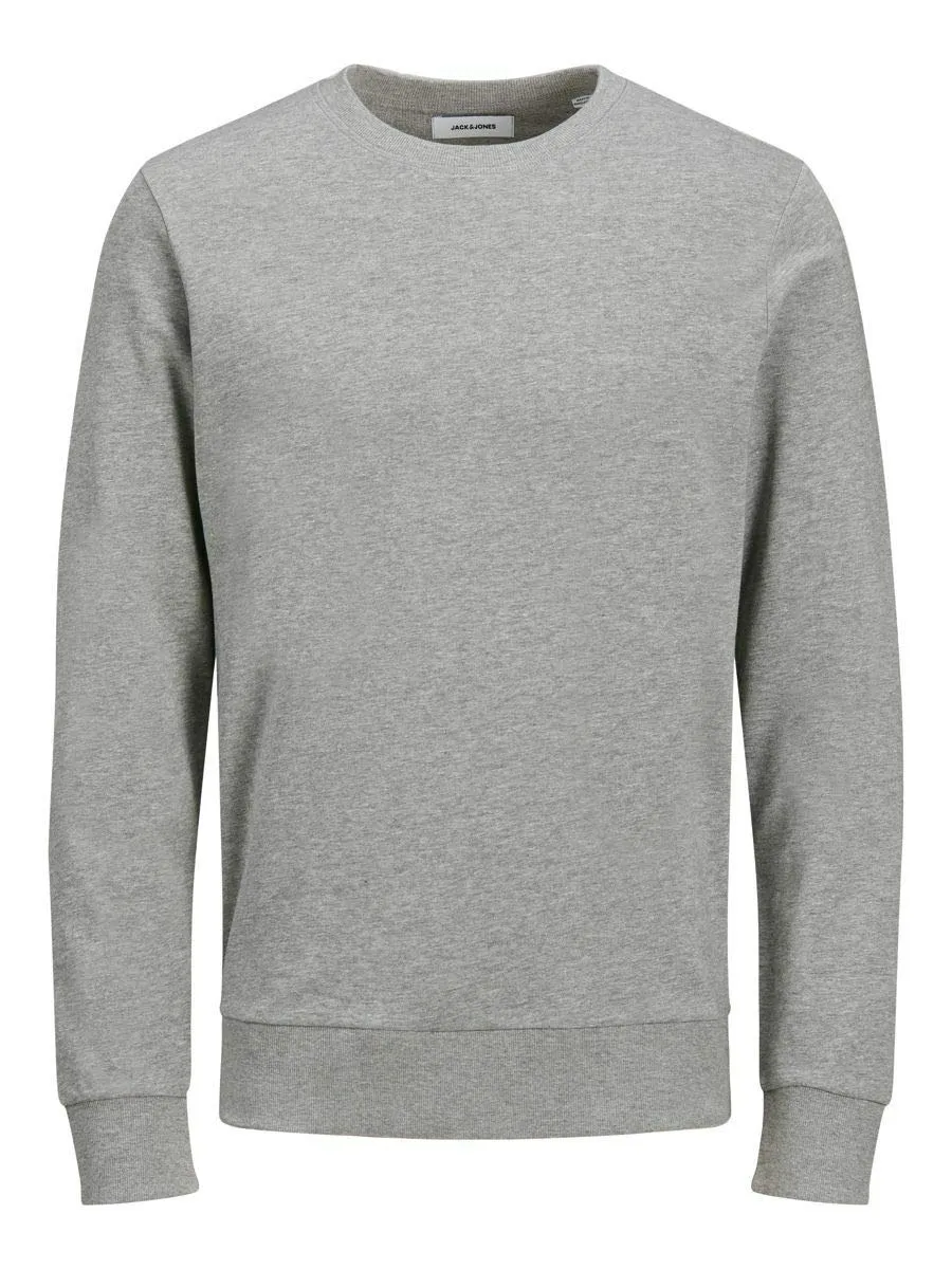 Jack & Jones Jjeholmen Felpa Girocollo Noos, Grigio, S Uomo - immagine 1