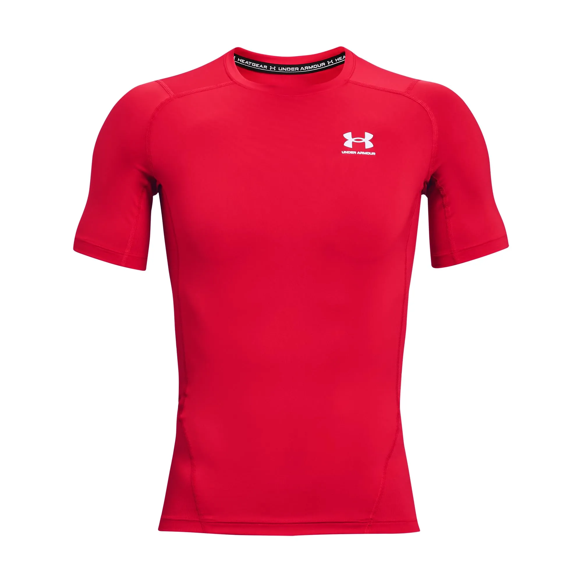 Under Armour Men's Heatgear Compression Shirt Red/White XL - immagine 1