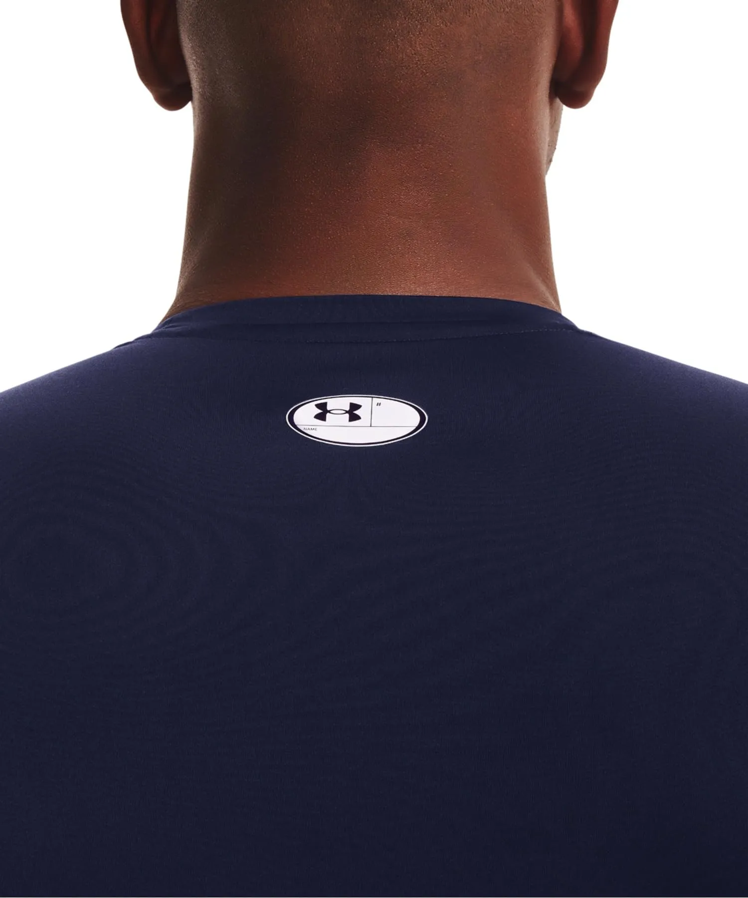 Under Armour Men's Heatgear Compression Shirt Navy/White XL - immagine 8