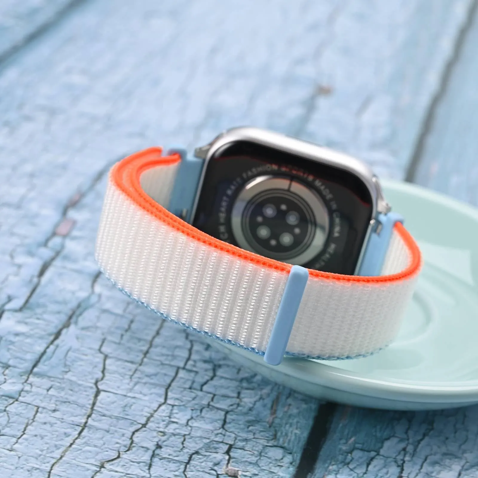 WOCCI Sportivo Cinturino in Nylon 20mm a Sgancio Rapido (Bianco) - immagine 7