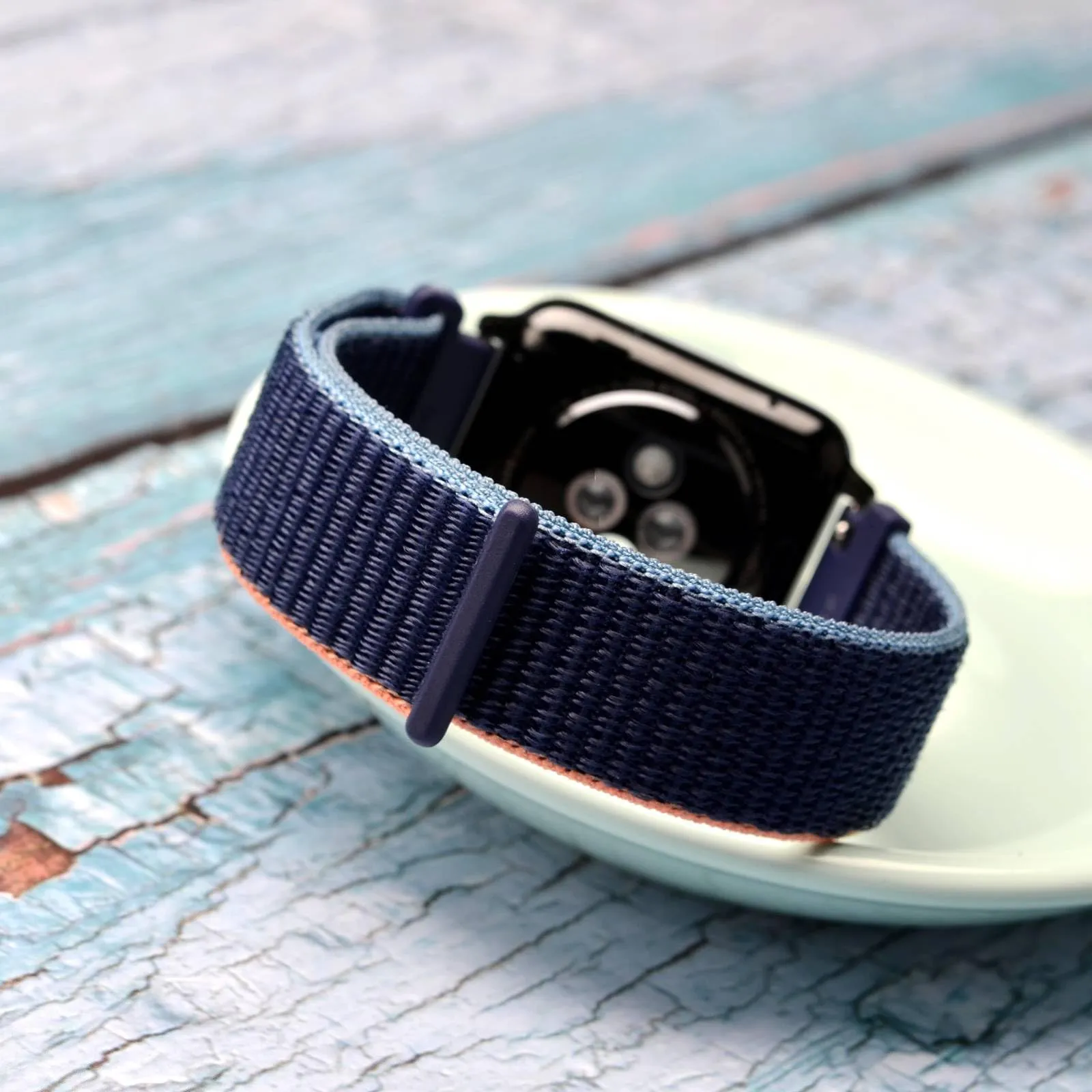 WOCCI Sportivo Cinturino in Nylon 18mm a Sgancio Rapido (Blu Navy) - immagine 7