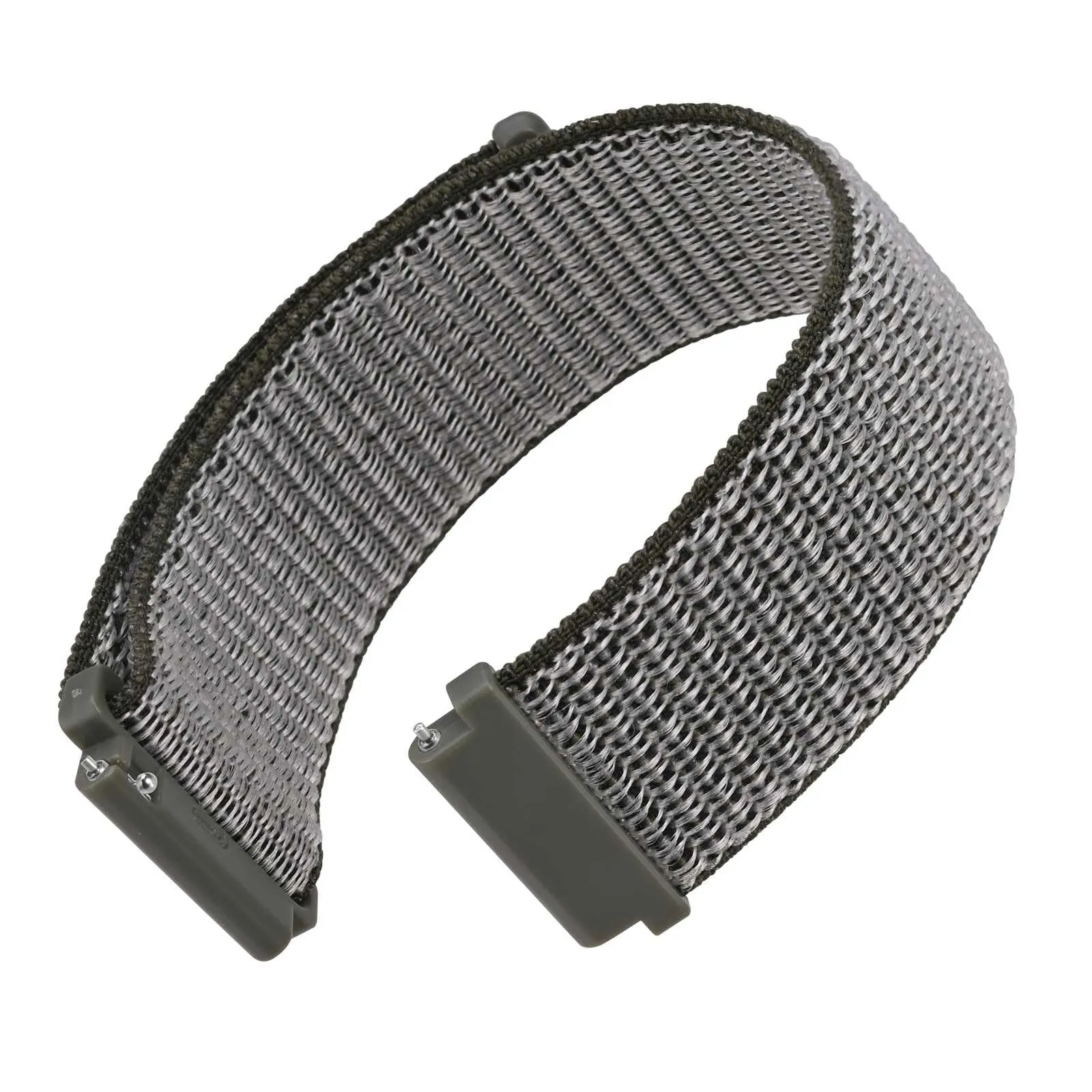 WOCCI Sportivo Cinturino in Nylon 22mm a Sgancio Rapido (Grigio) - immagine 1
