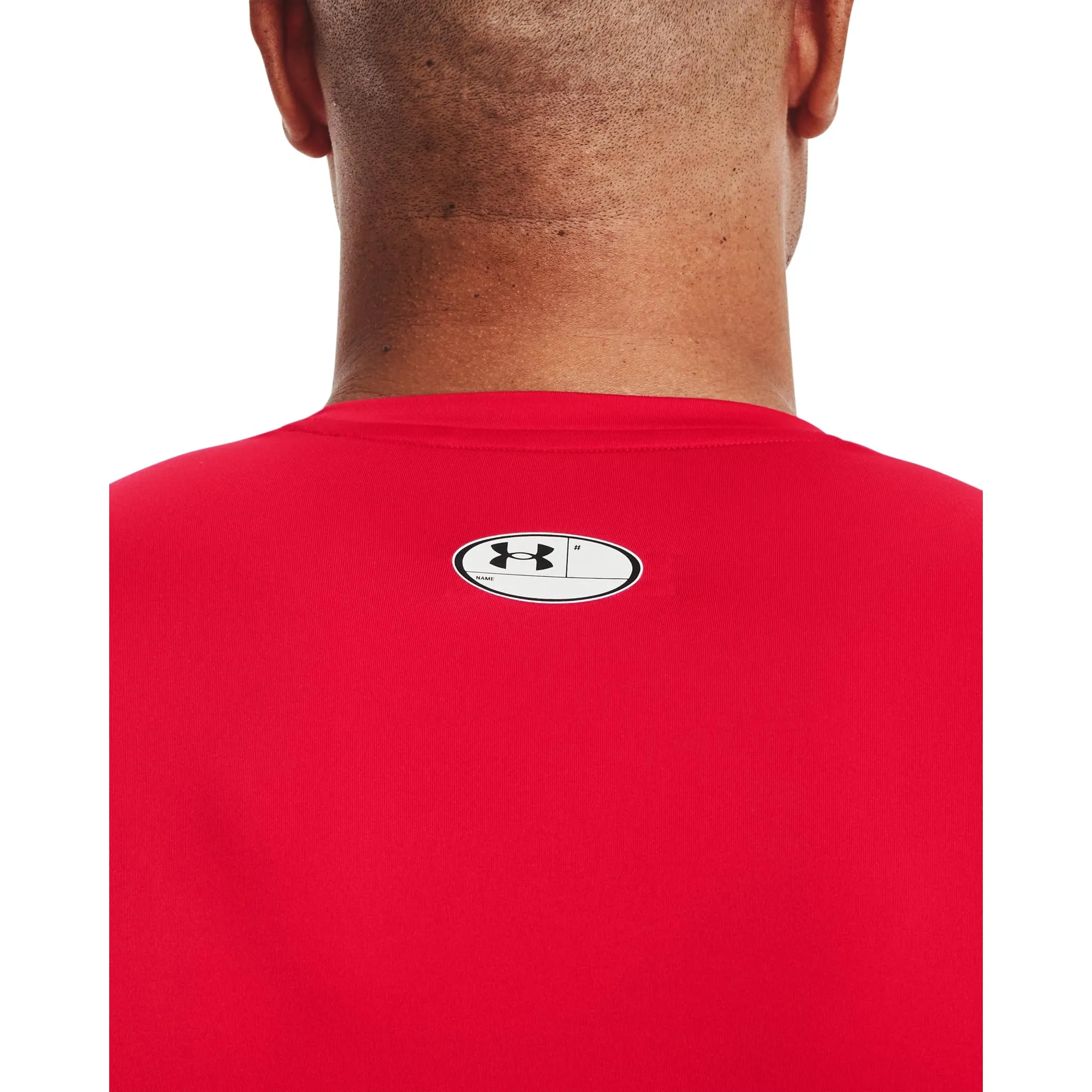 Under Armour Men's Heatgear Compression Shirt - Red/White, L - immagine 6
