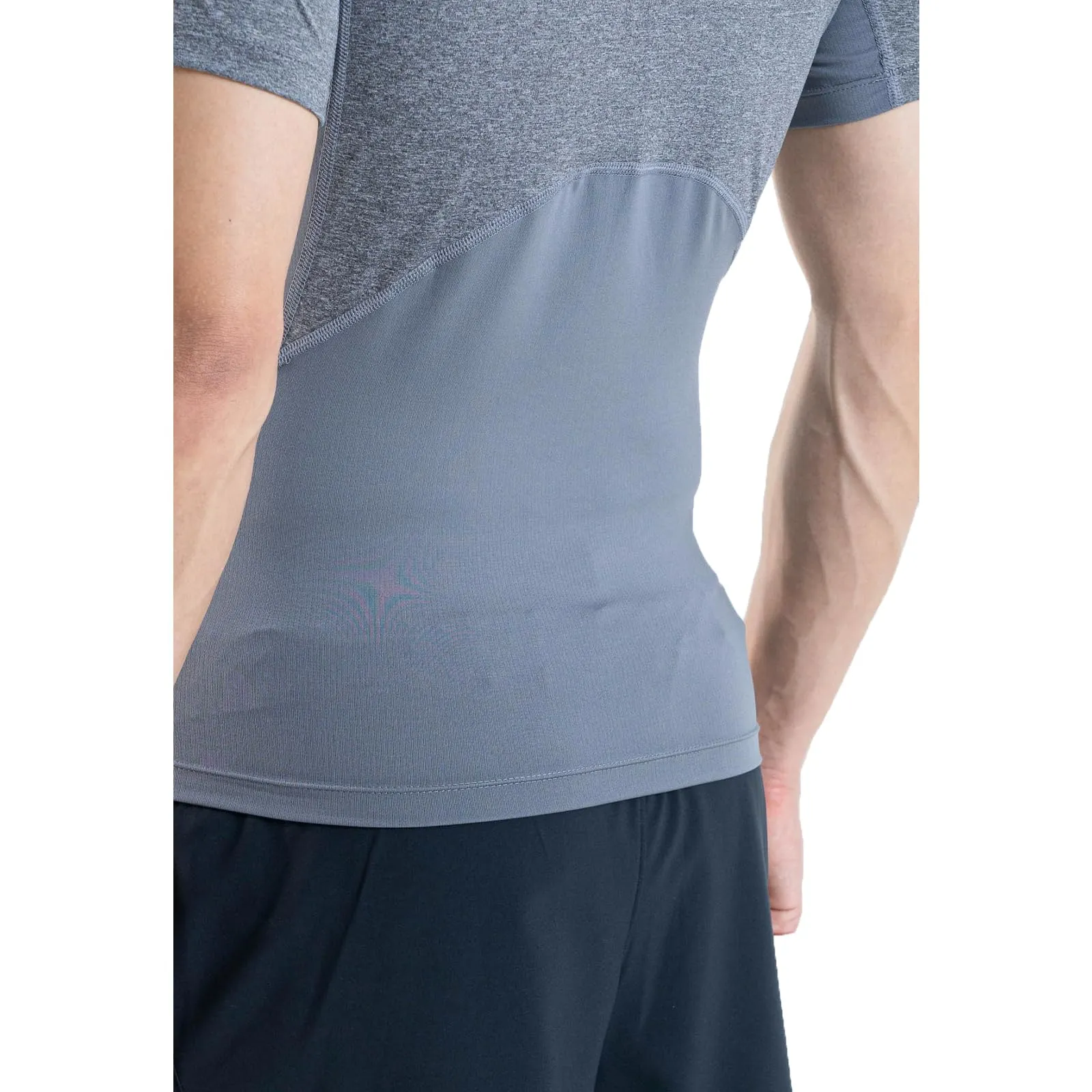 Under Armour Men's Heatgear Compression Shirt - Carbon Heather/Black - S - immagine 7