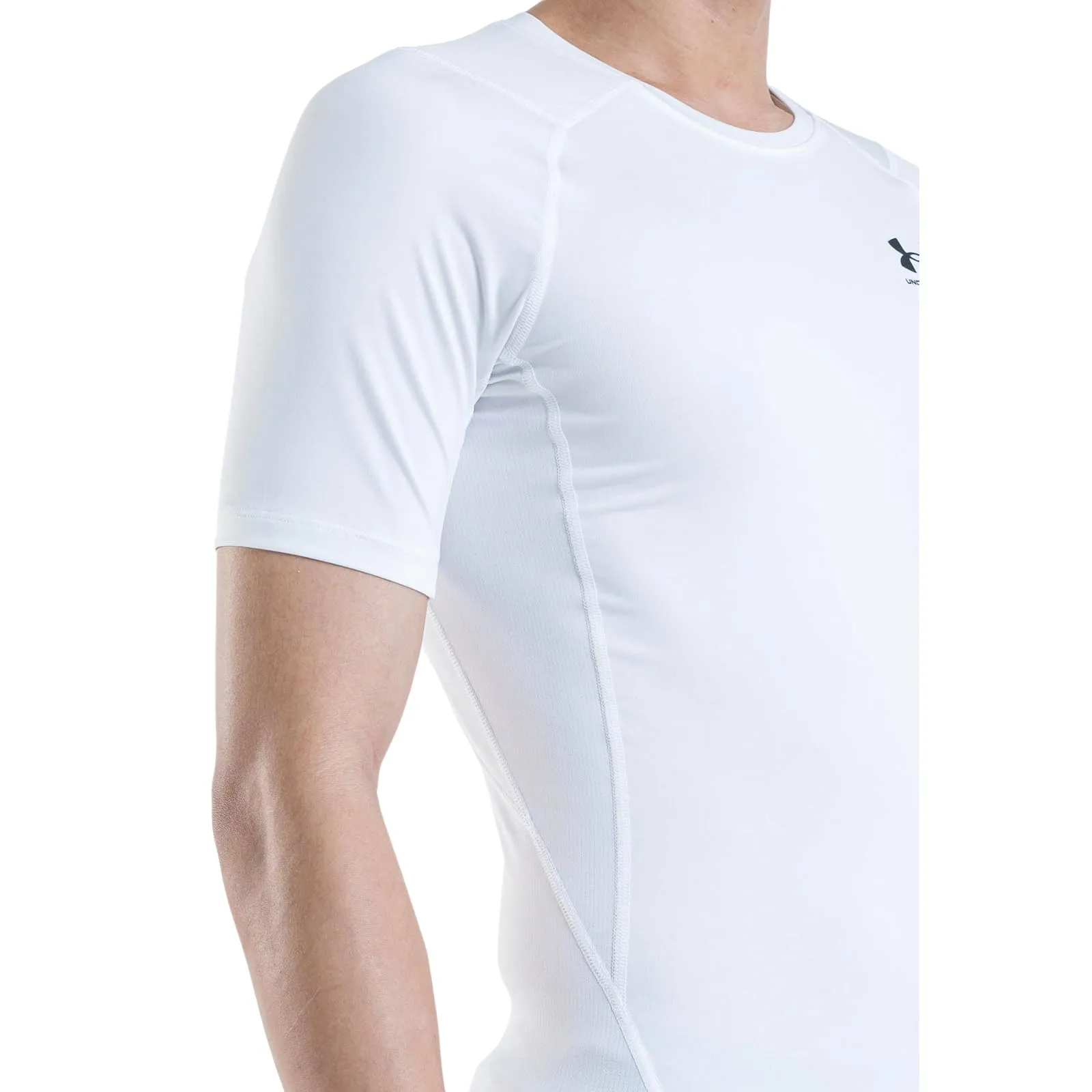 Under Armour Men's Heatgear Compression Shirt White/Black M - immagine 8