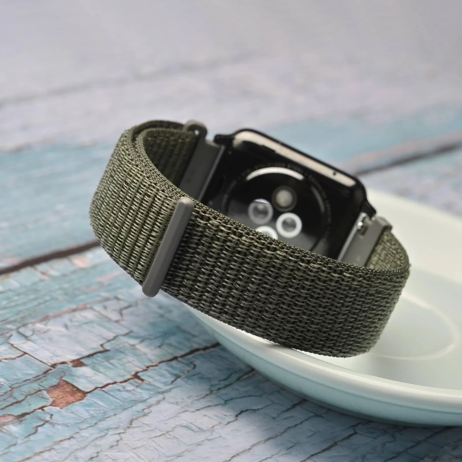 WOCCI Sportivo Cinturino in Nylon 19mm a Sgancio Rapido (Verde Militare) - immagine 7