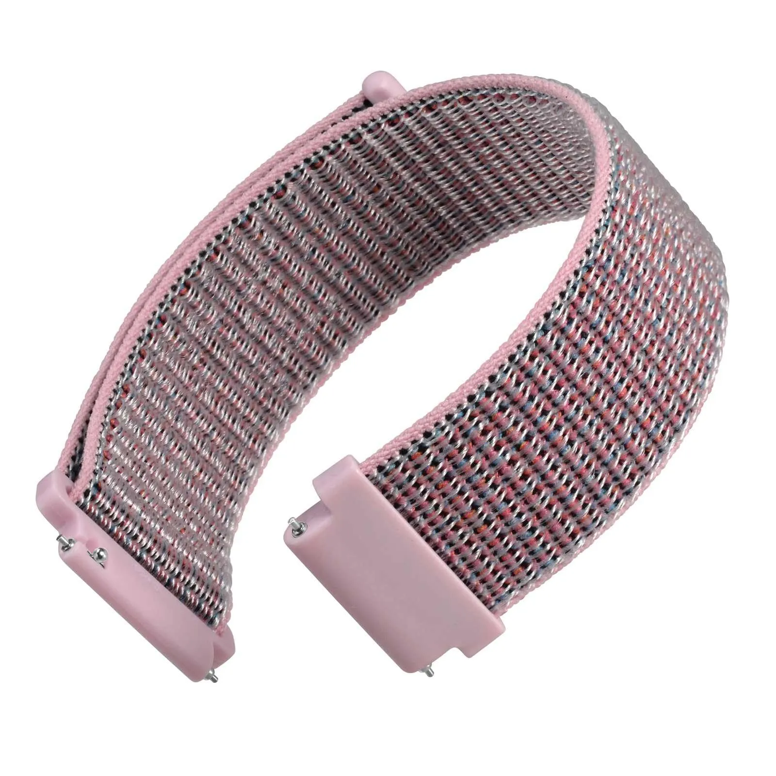 WOCCI Sportivo Cinturino in Nylon 18mm a Sgancio Rapido (Rosa Sabbia) - immagine 1