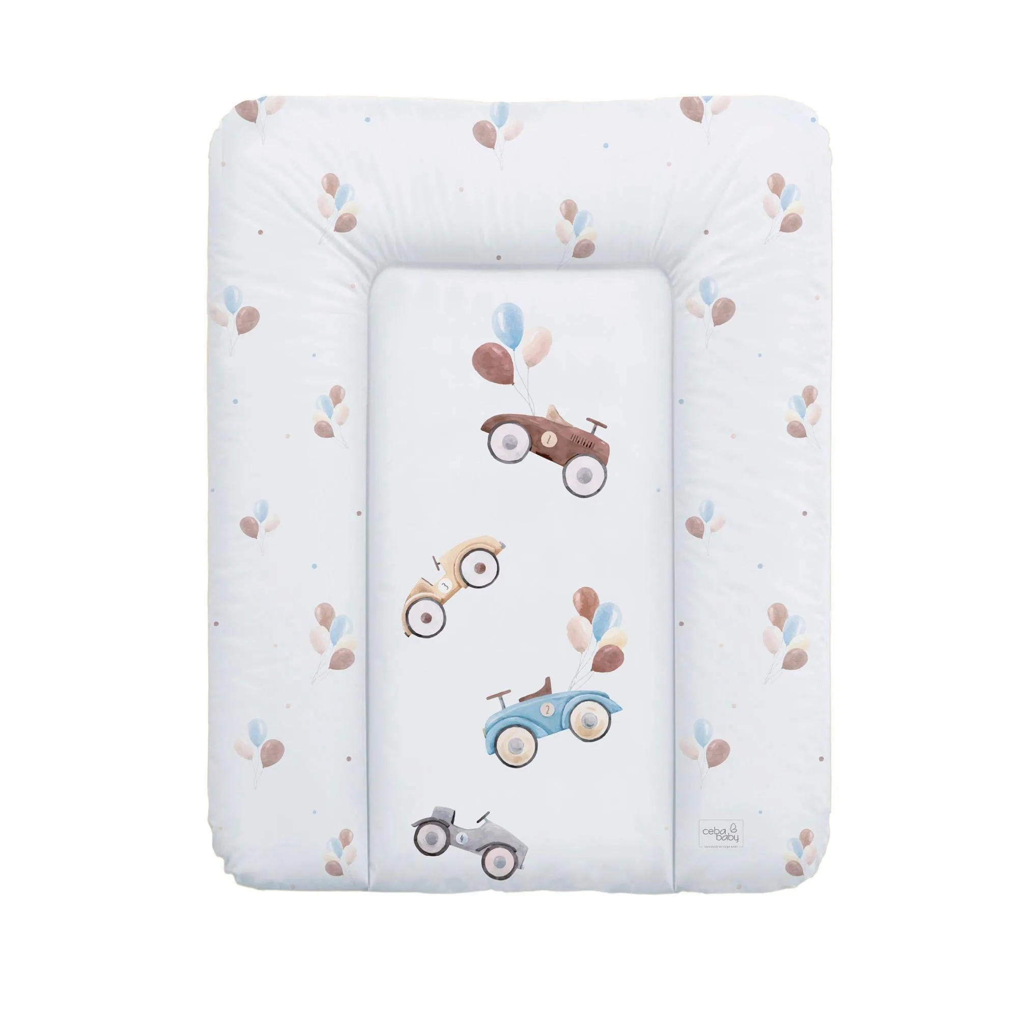Ceba Baby Fasciatoio Materassino Lavabile e Impermeabile, 70x50 cm, Auto Retrò - immagine 1