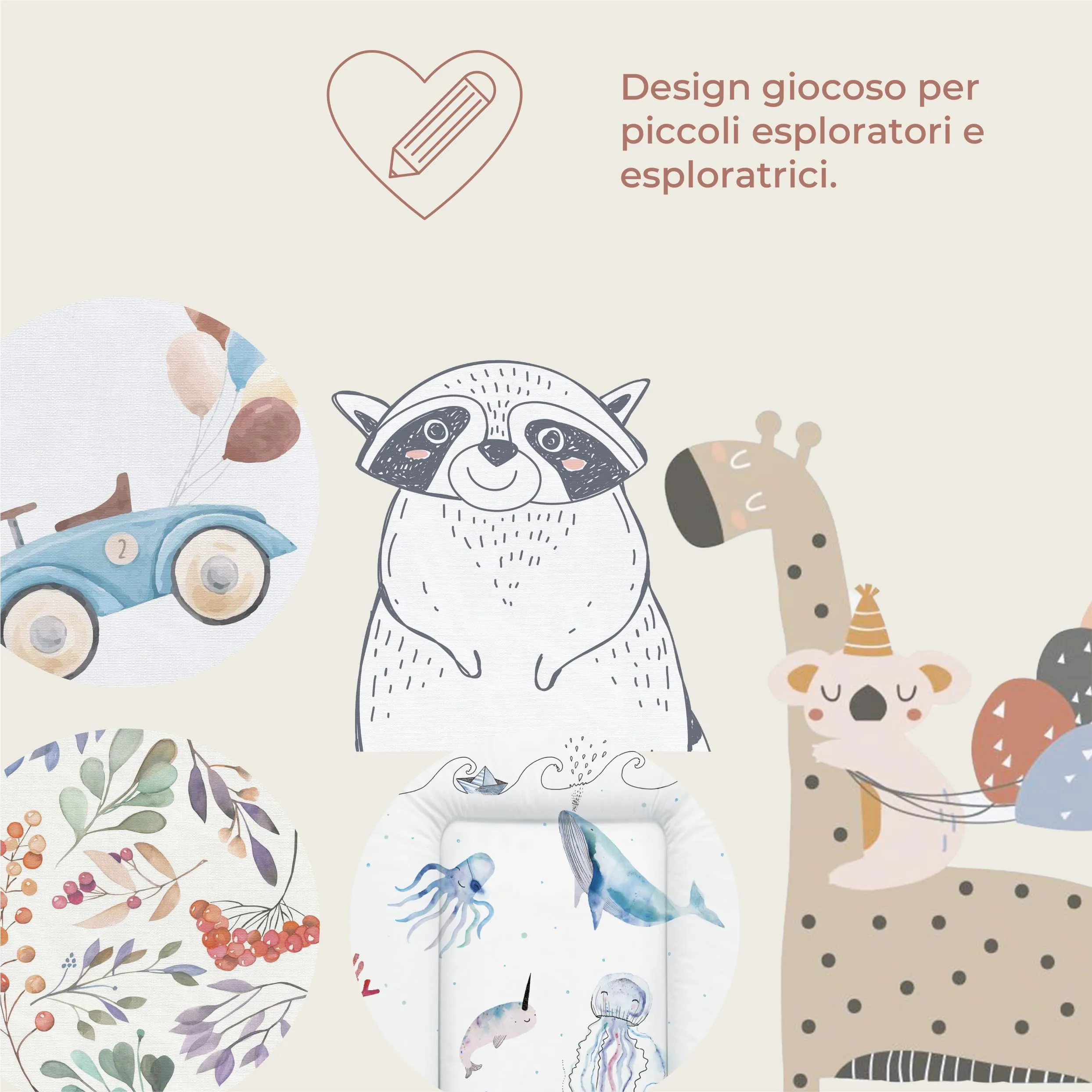 Ceba Baby Fasciatoio Materassino Lavabile e Impermeabile, 70x50 cm, Auto Retrò - immagine 6