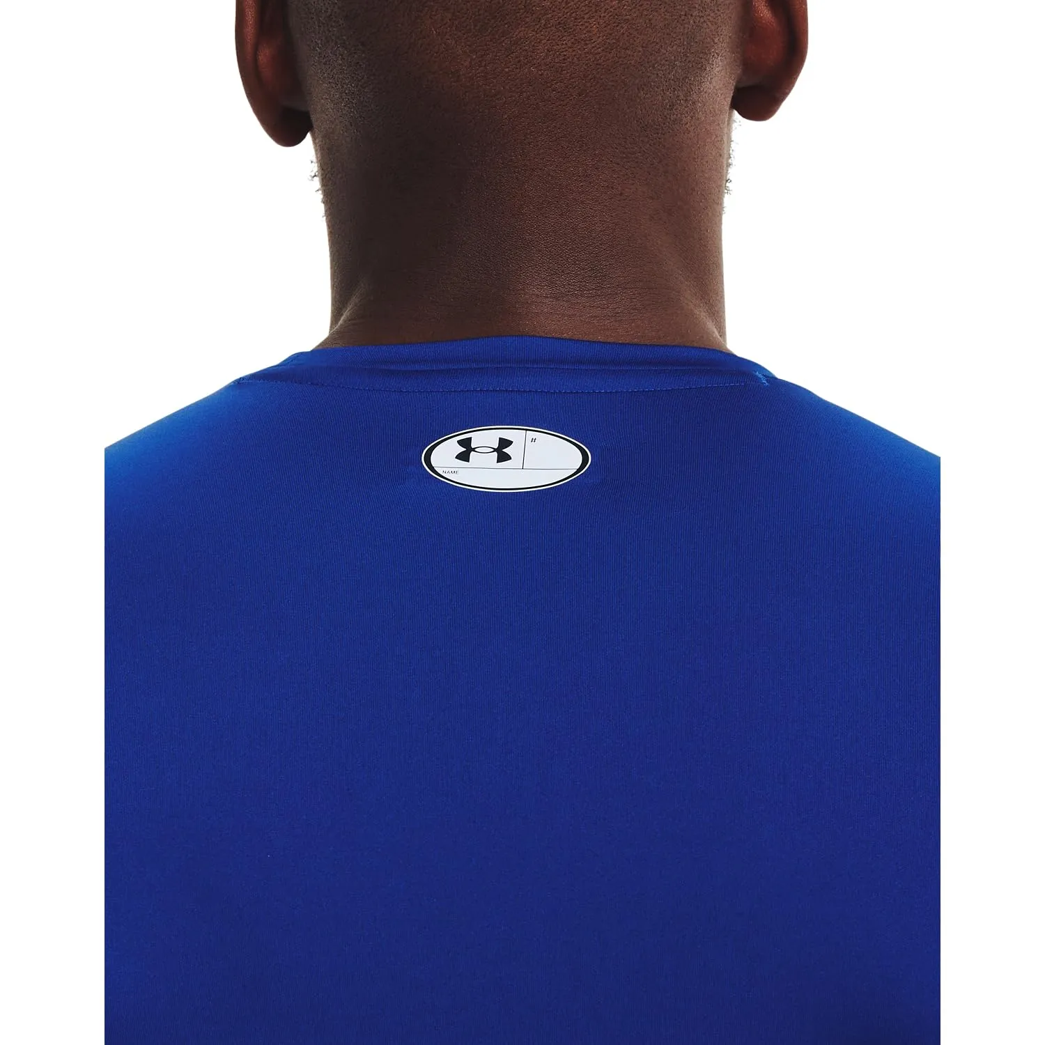 Under Armour Men's Heatgear Compression Shirt Royal/White M - immagine 4