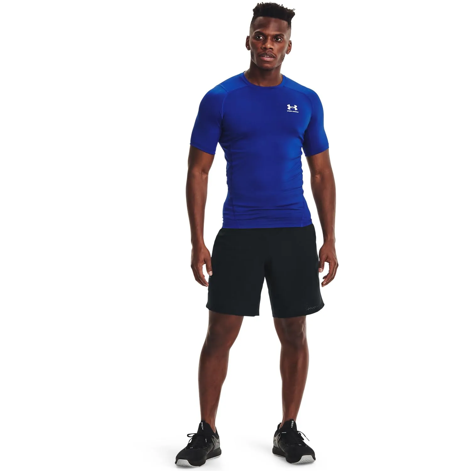 Under Armour Men's Heatgear Compression Shirt Royal/White M - immagine 7