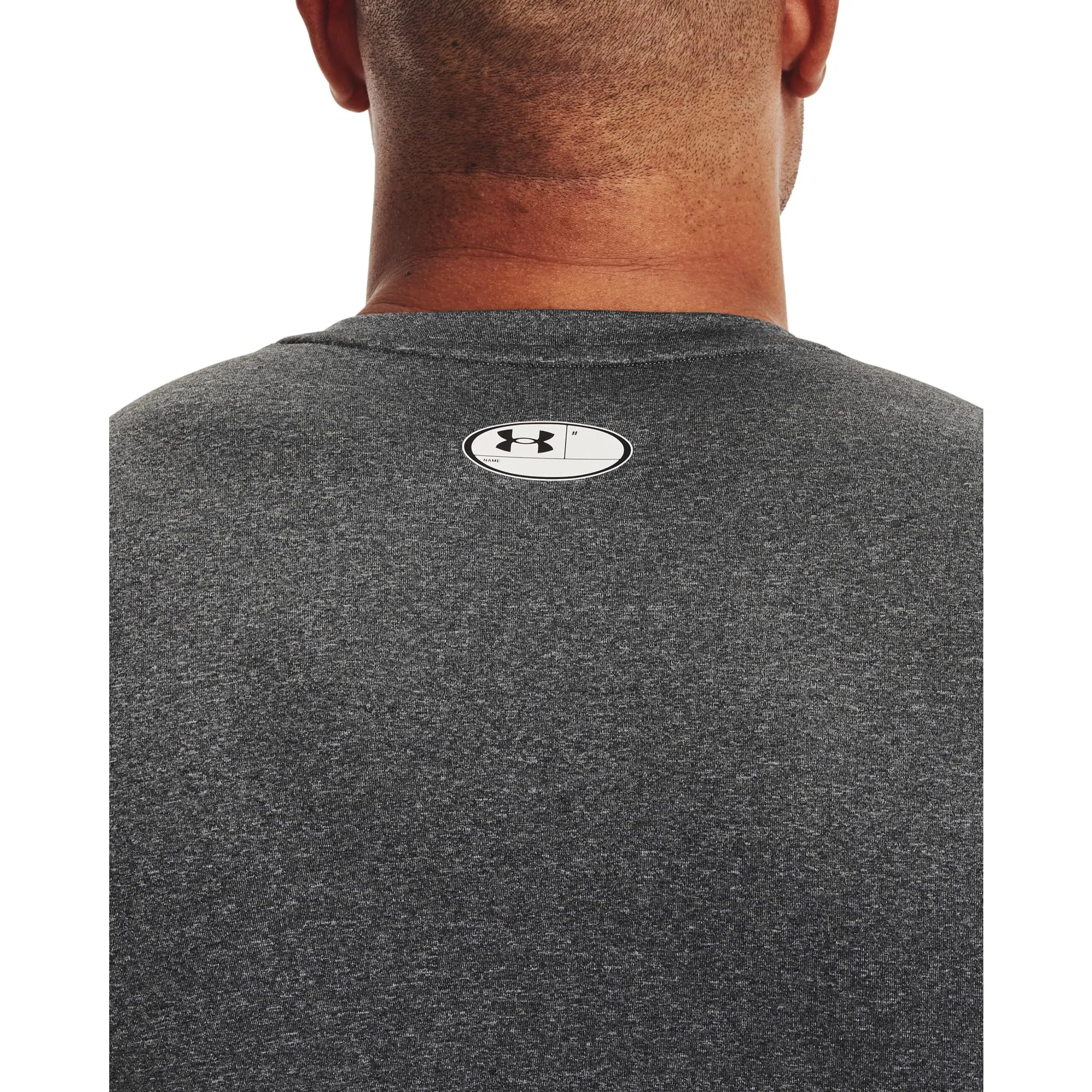 Under Armour Men's Heatgear Compression Shirt Carbon Heather/Black XS - immagine 6
