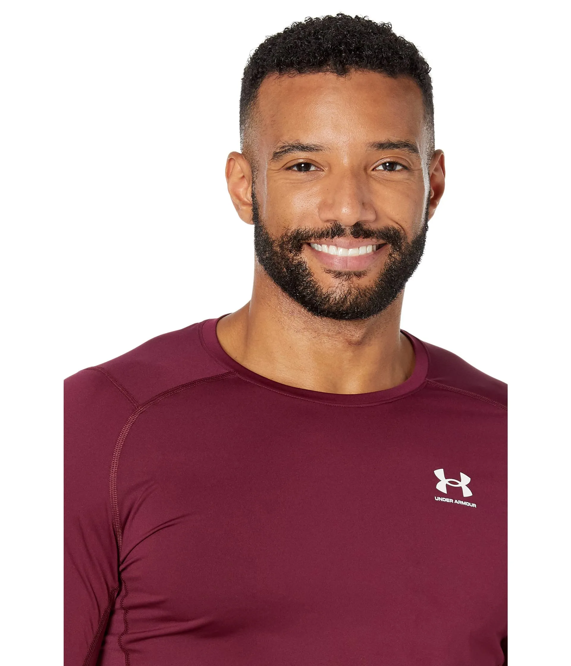 Under Armour HeatGear Compression Short Sleeve T-Shirt - Brown, 609, M Tall - immagine 3
