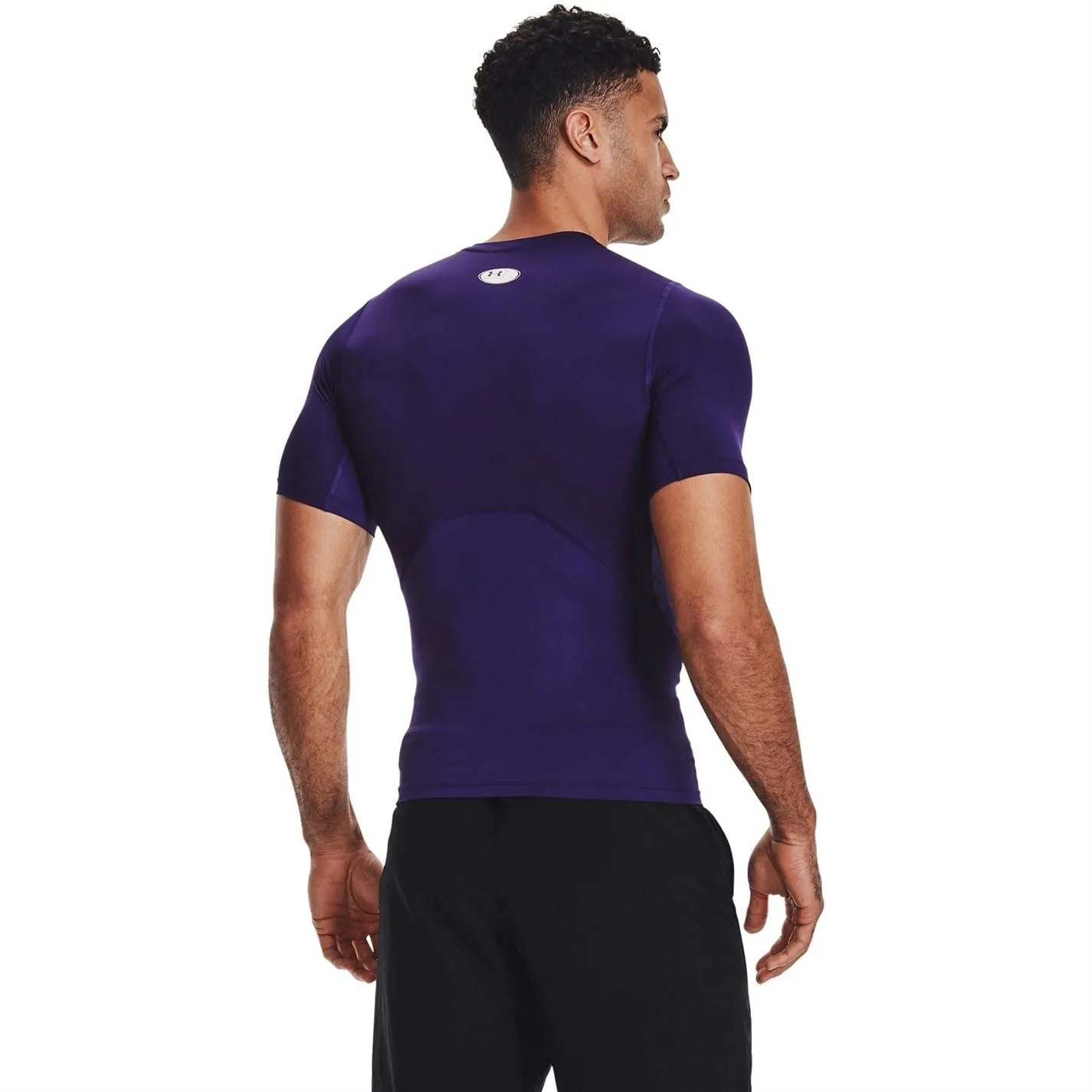 Under Armour HeatGear Compression Short Sleeve T-Shirt for Men - Lilla - immagine 3
