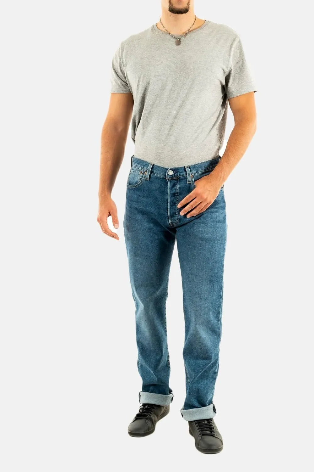 Levi's 501 Original Fit Jeans - Bulldog Indigo Mask - 29W / 32L - immagine 2