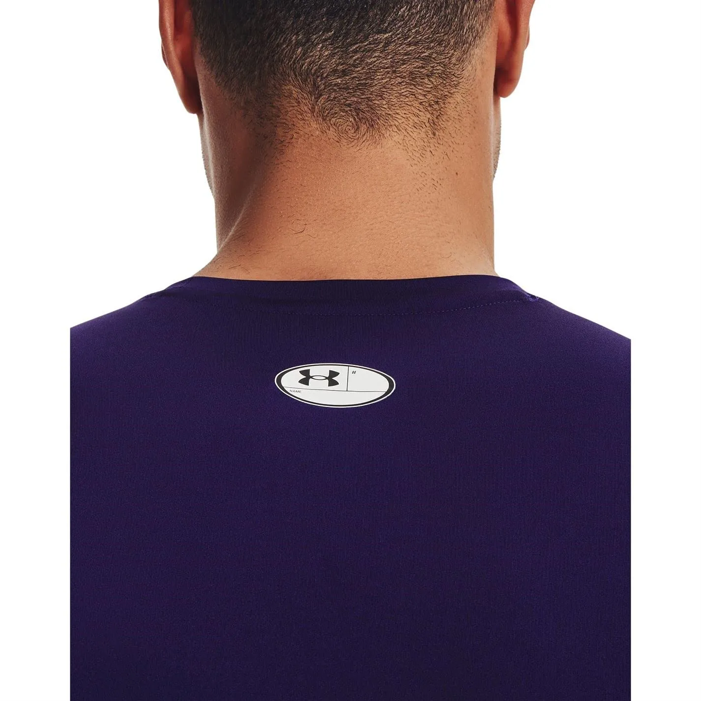 Under Armour HeatGear Compression Short Sleeve T-Shirt for Men - Lilac - immagine 5