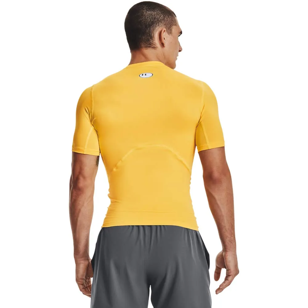 Under Armour UA HG Armour Comp SS Men's Compression T-Shirt, Taxi (790)/Nero, XL - immagine 2