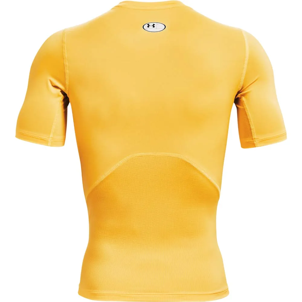 Under Armour UA HG Armour Comp SS Men's Compression T-Shirt, Taxi (790)/Nero, XL - immagine 6
