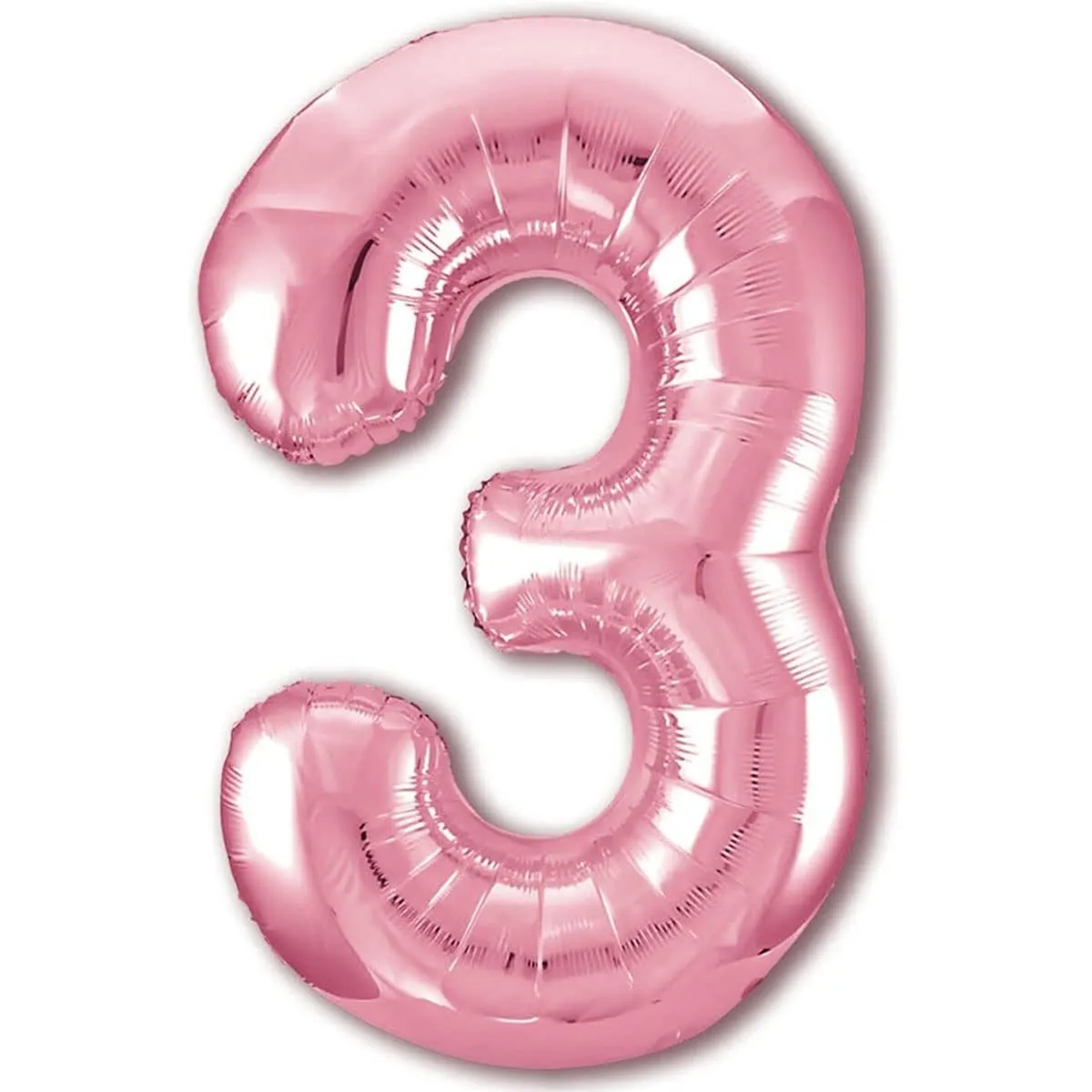 Jonami Palloncino Numero 3 Gigante Rosa 100 cm - immagine 1