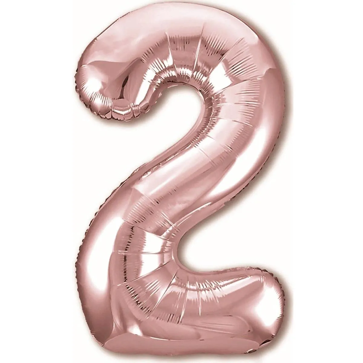 Jonami Palloncino Numero 2 Gigante Rosa Oro, 100 cm - immagine 1