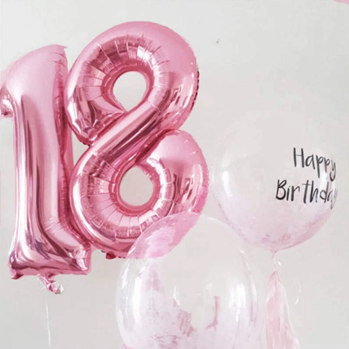 Jonami Palloncino Numero 5 Gigante Rosa, 100 cm - immagine 4