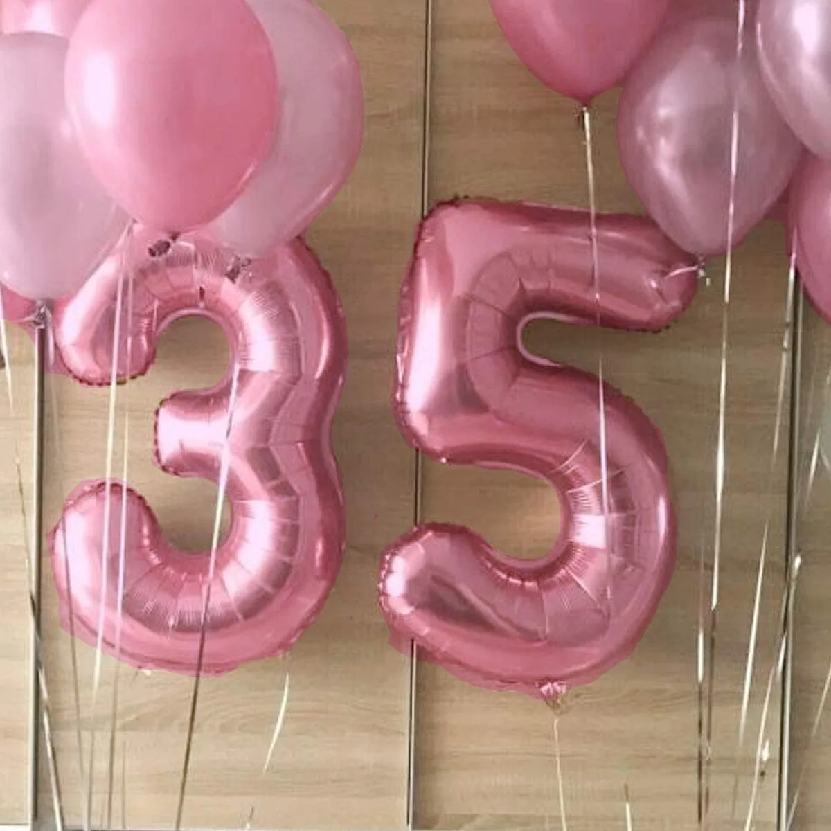 Jonami Palloncino Numero 6 Gigante Rosa, 100 cm - immagine 5