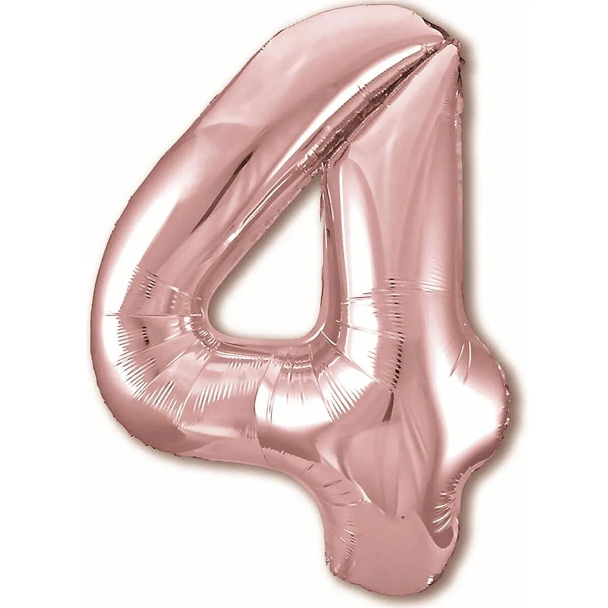 Jonami Palloncino Numero 4 Gigante Rosa Oro, 100 cm - immagine 1