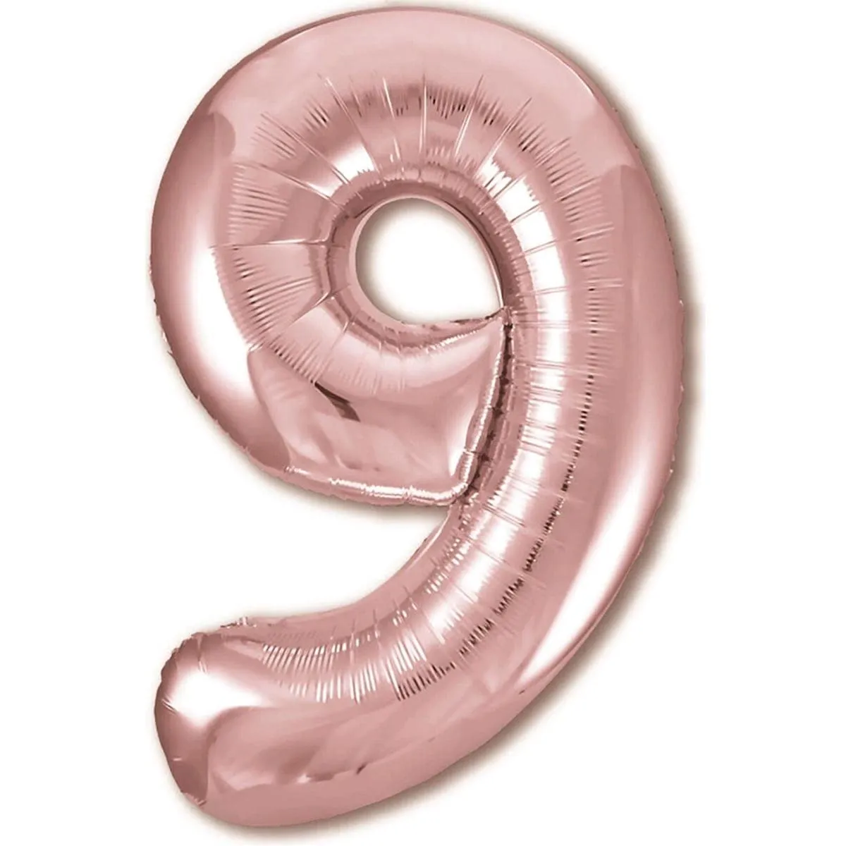 Jonami Palloncino Numero 9 Gigante, 100 cm, Rosa Oro - immagine 1
