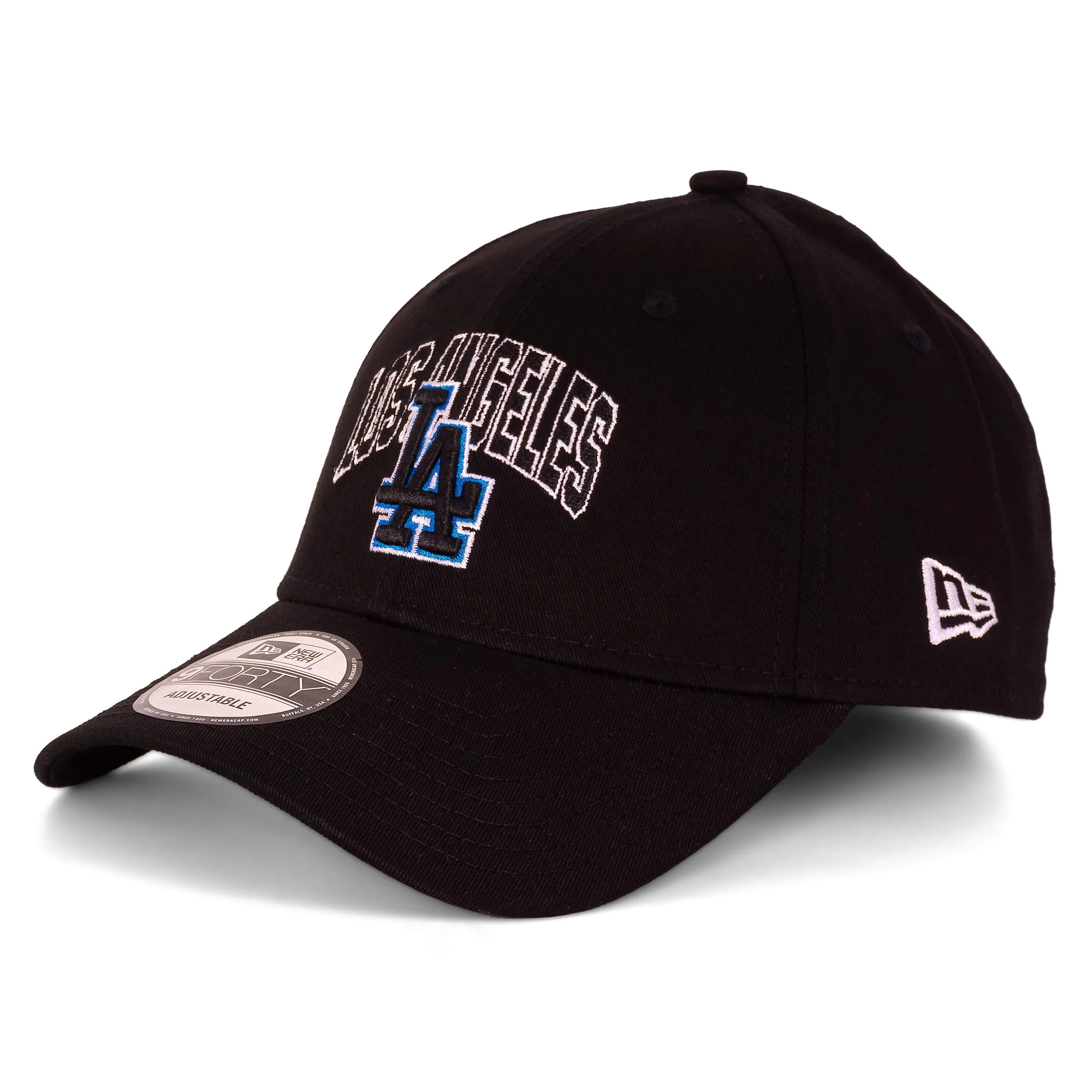 New Era 9Forty LA Dodgers Baseball Cap - Black V3 - One Size - immagine 2
