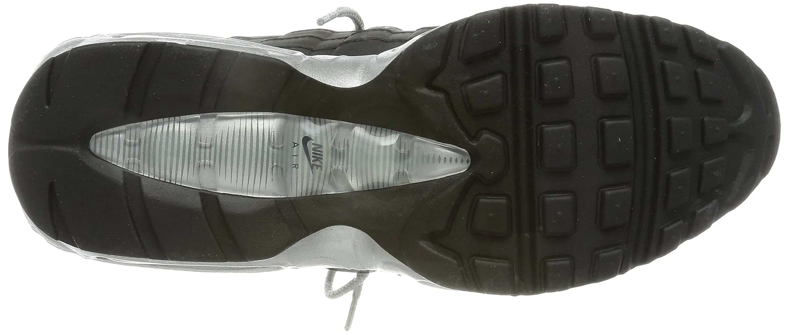 Nike Huarache Run (GS) - Nero Mtlc Argento Gioco Royal Univ Rosso Opti Giallo, 45 EU - immagine 4